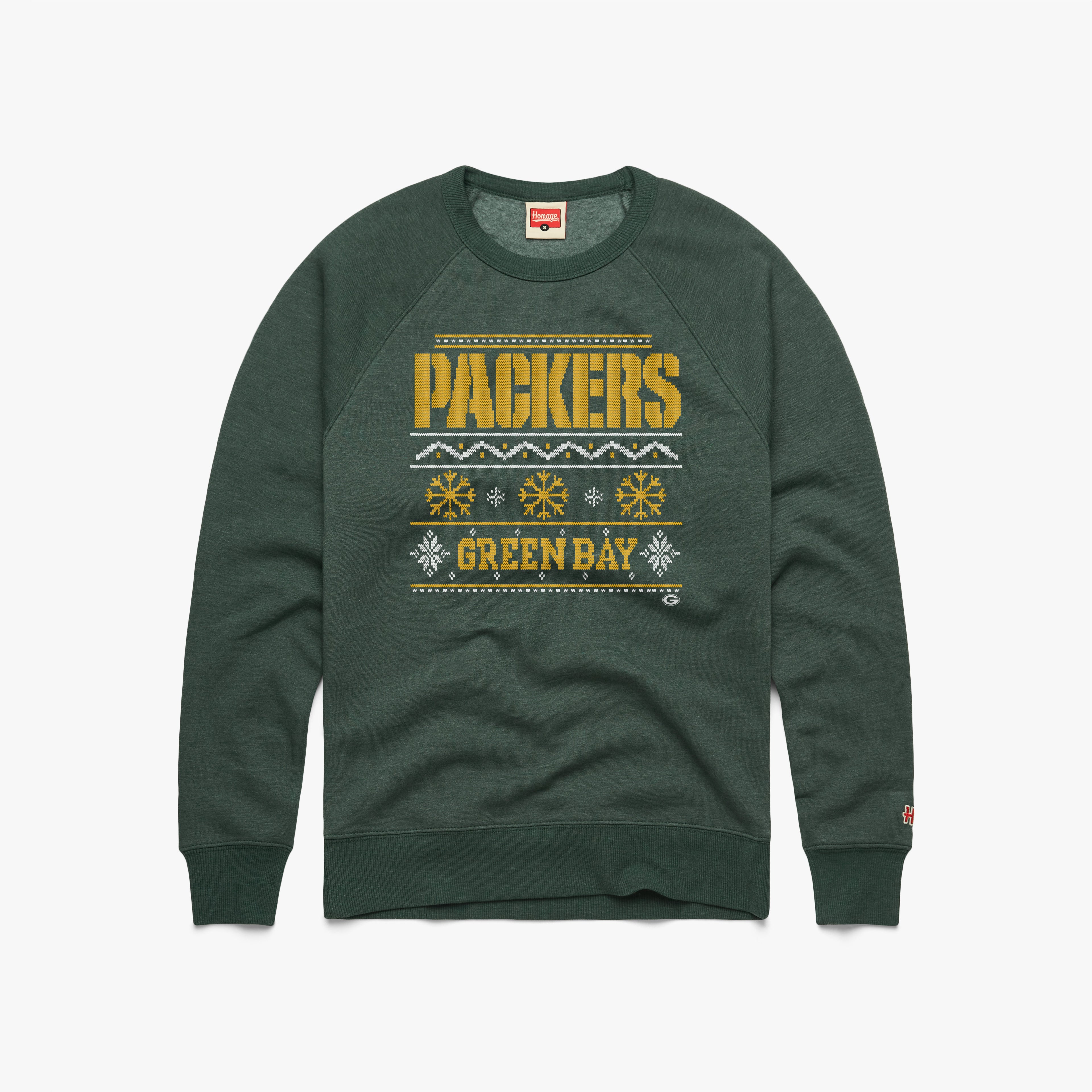 Green Bay Packers Holiday Crewneck Buy Cheap For Cheap