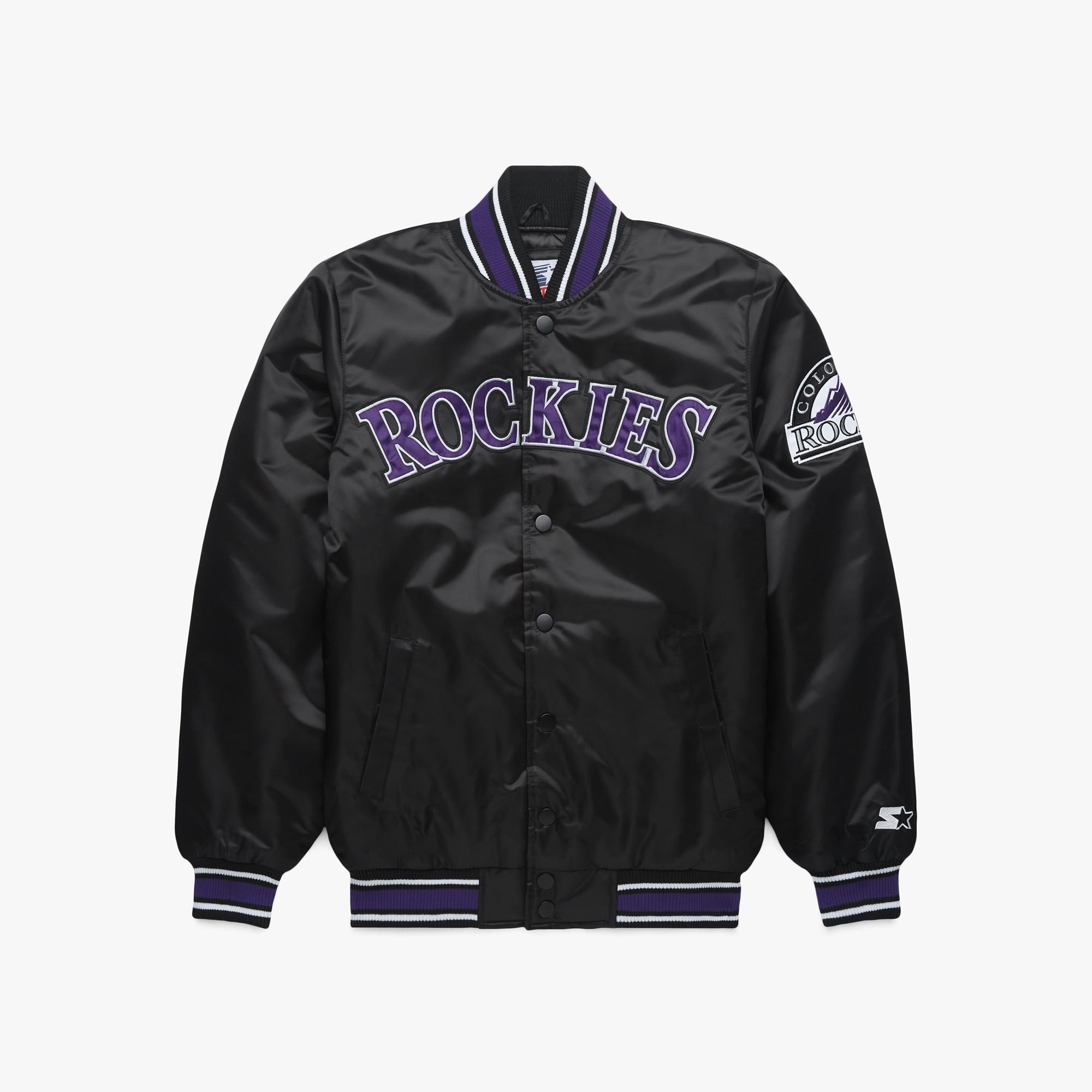 HOMAGE X Starter Rockies Satin Jacket Big Discount Online