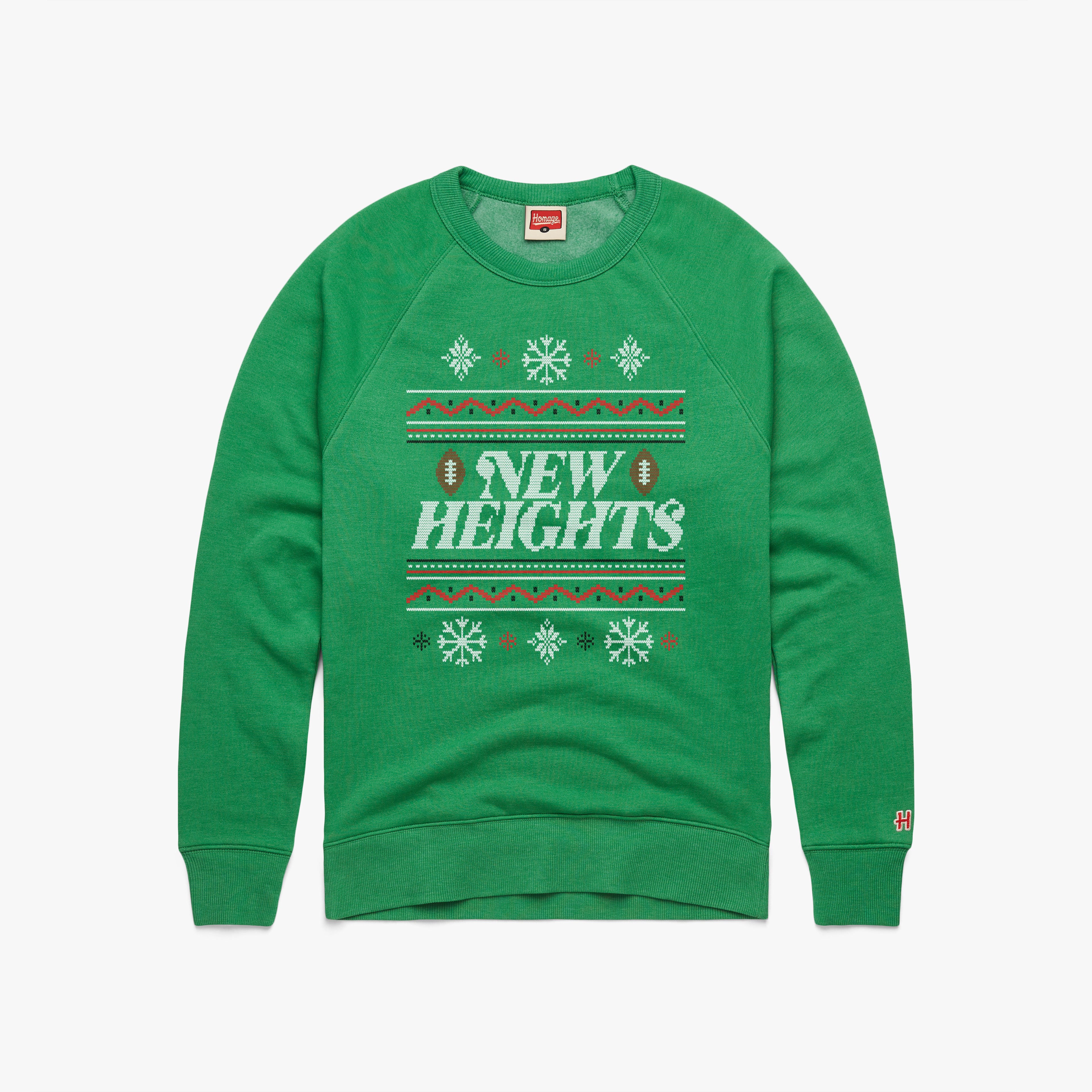 New Heights Holiday Sweater Crewneck Free Shipping Classic