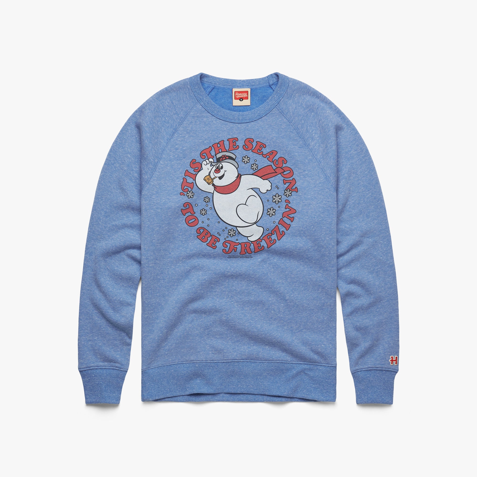 Frosty 'Tis The Season To Be Freezin' Crewneck Sale Low Shipping Fee