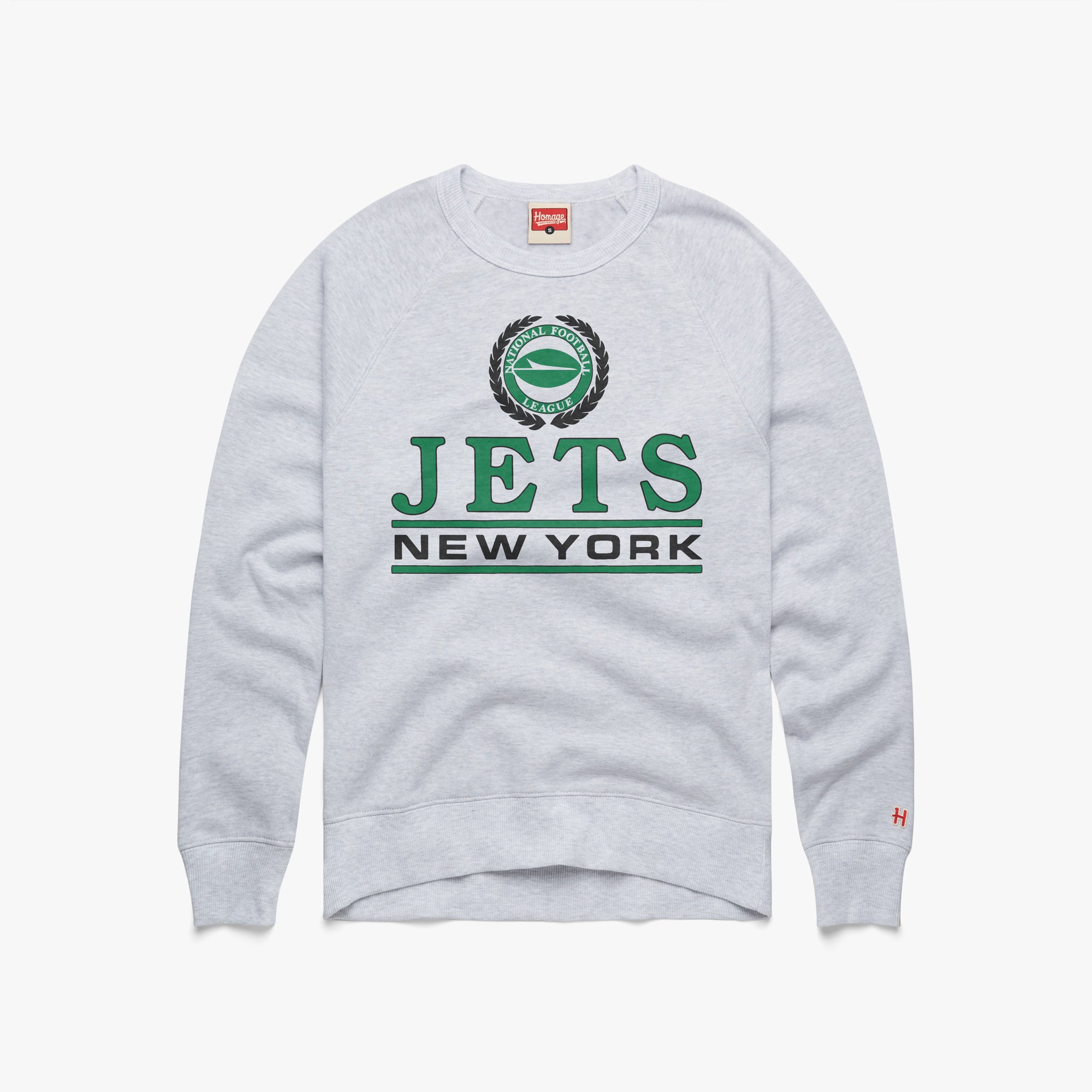 New York Jets Crest Crewneck Buy Cheap With Credit Card