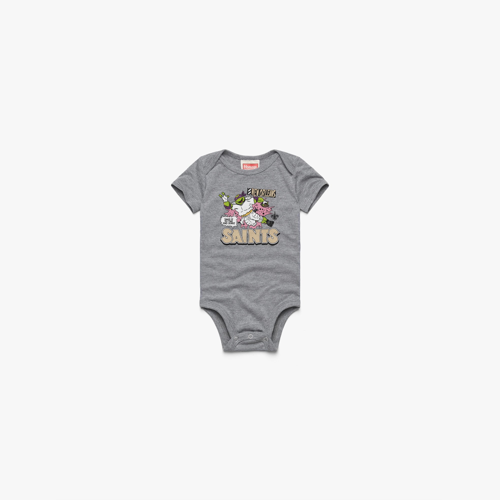 TMNT Donatello x New Orleans Saints Baby One Piece Clearance 100% Original