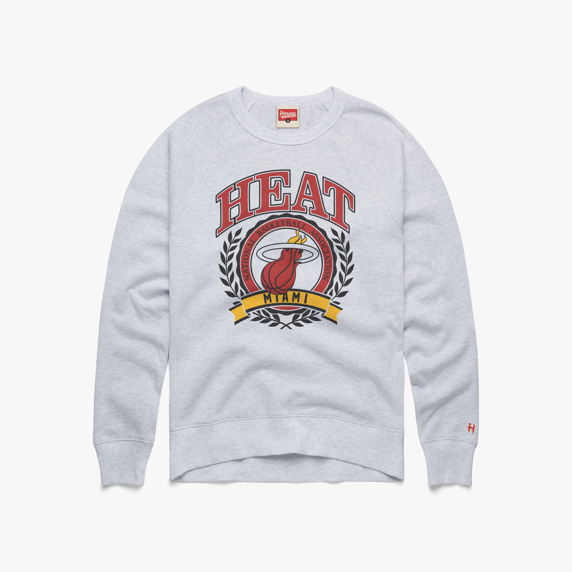 Miami Heat Crest Crewneck Clearance Outlet