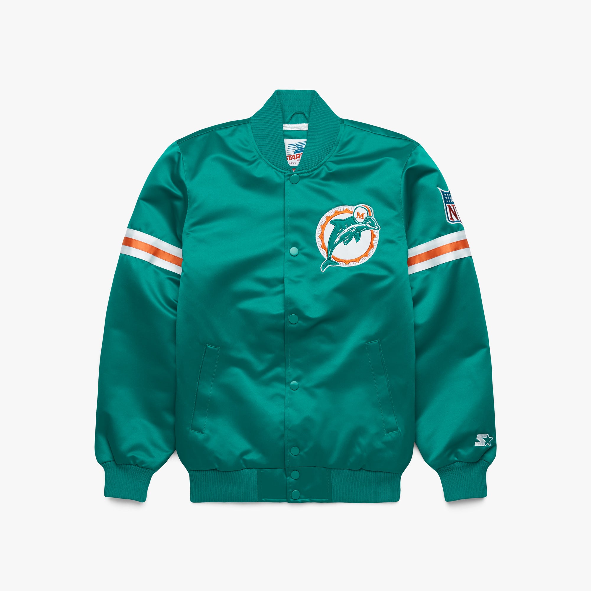 HOMAGE X Starter Dolphins Heavyweight Satin Jacket Clearance Find Great