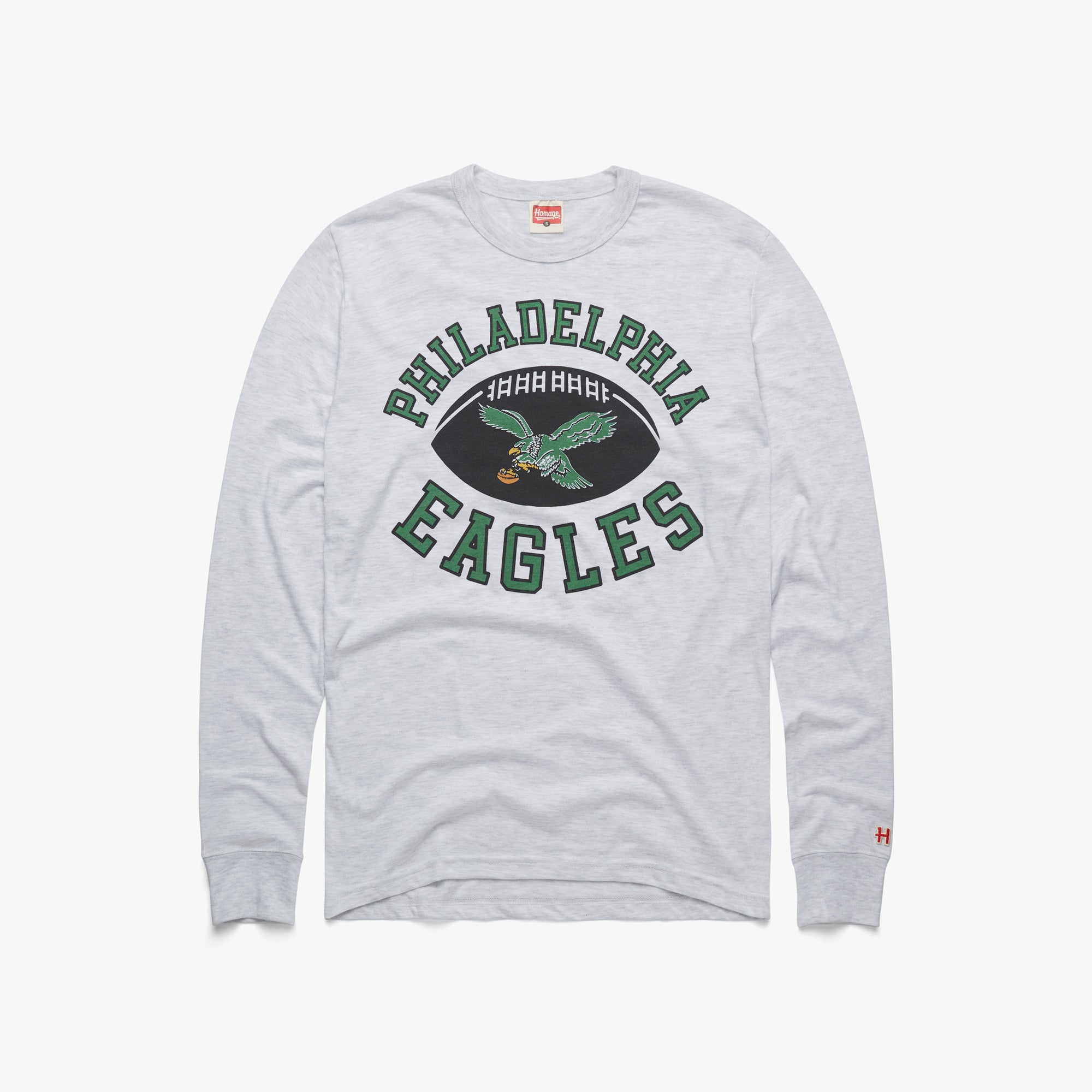 Philadelphia Eagles Pigskin Long Sleeve Tee Shop For Cheap Online