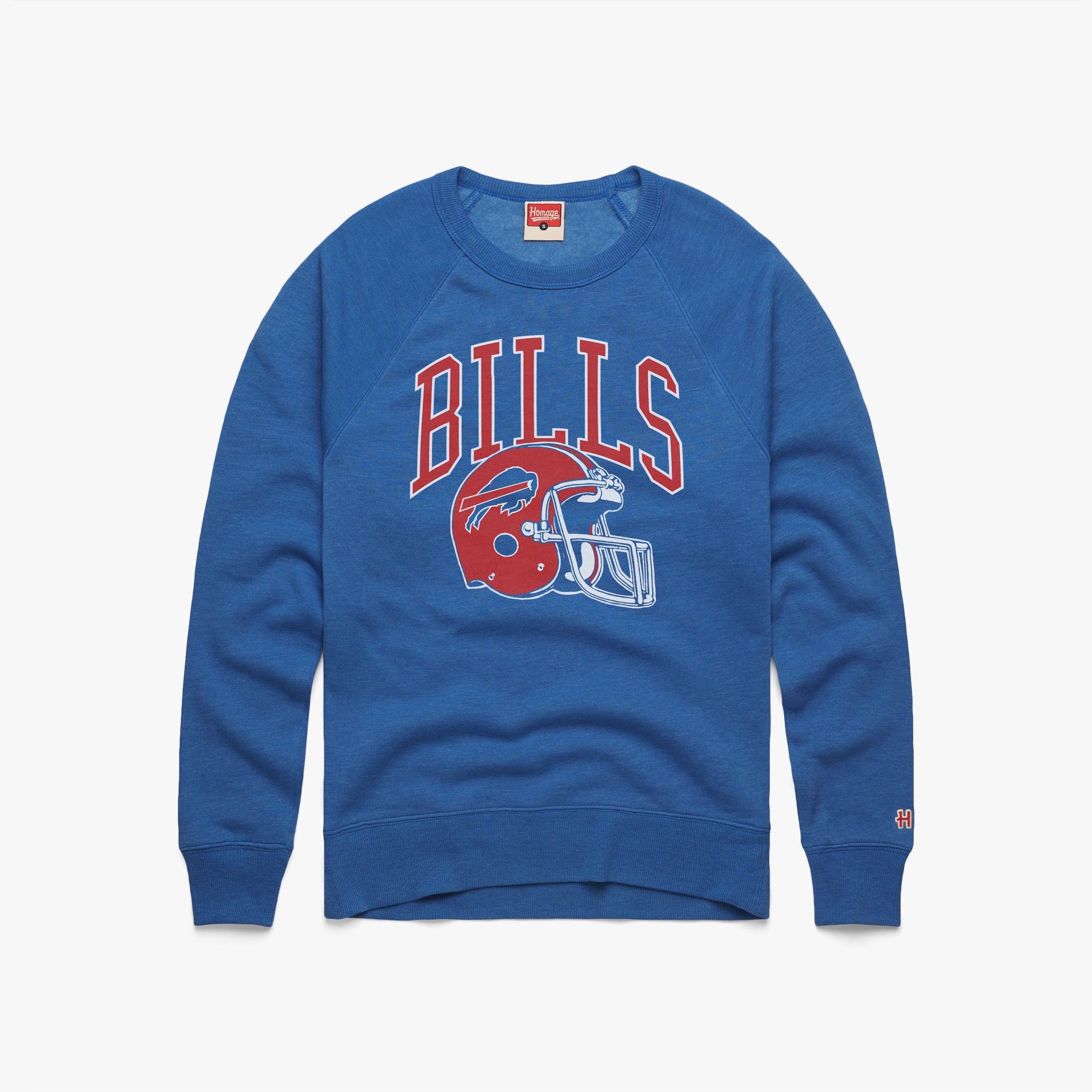 Buffalo Bills Helmet Retro Crewneck Cheap Wholesale