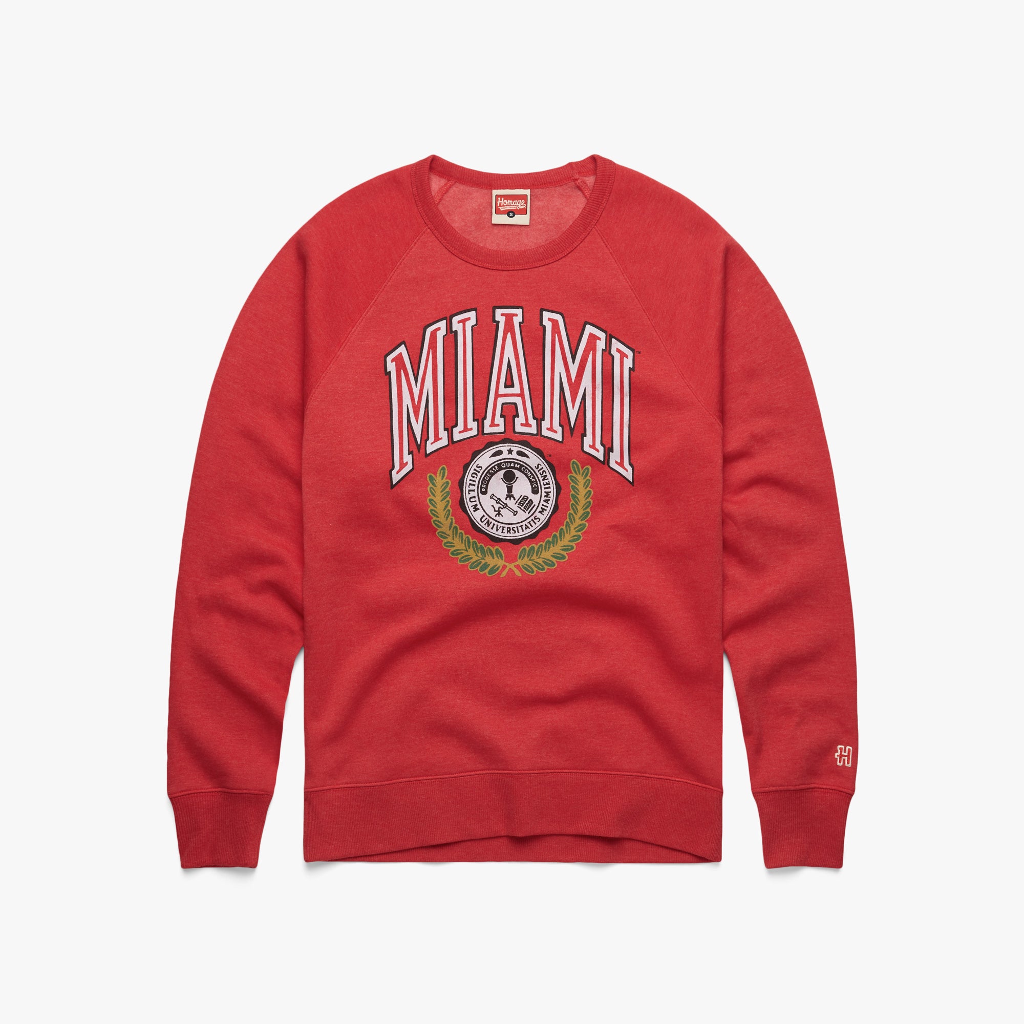 Miami University Crest Crewneck Cheap Footlocker