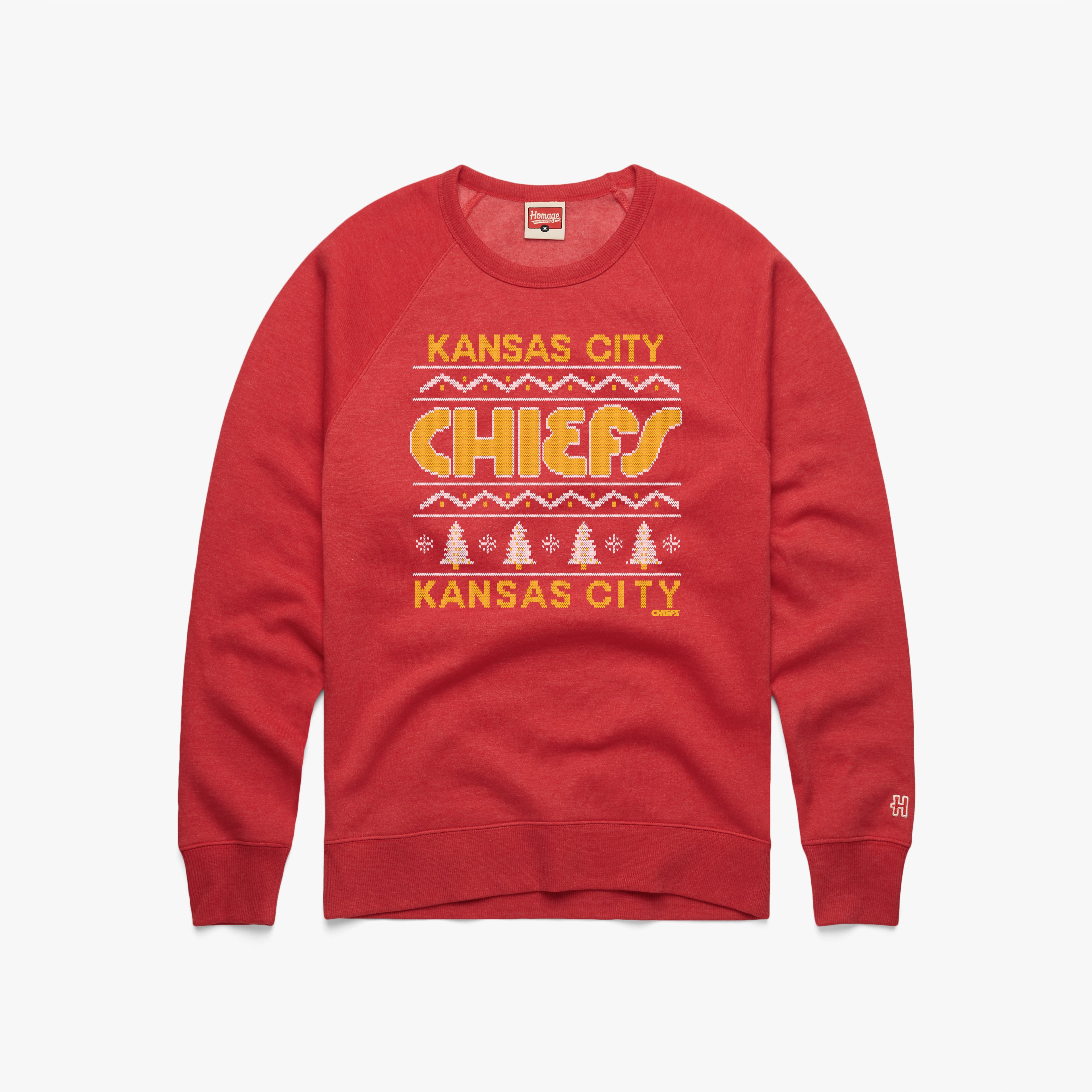 Kansas City Chiefs Holiday Crewneck Pay With Paypal Cheap Online