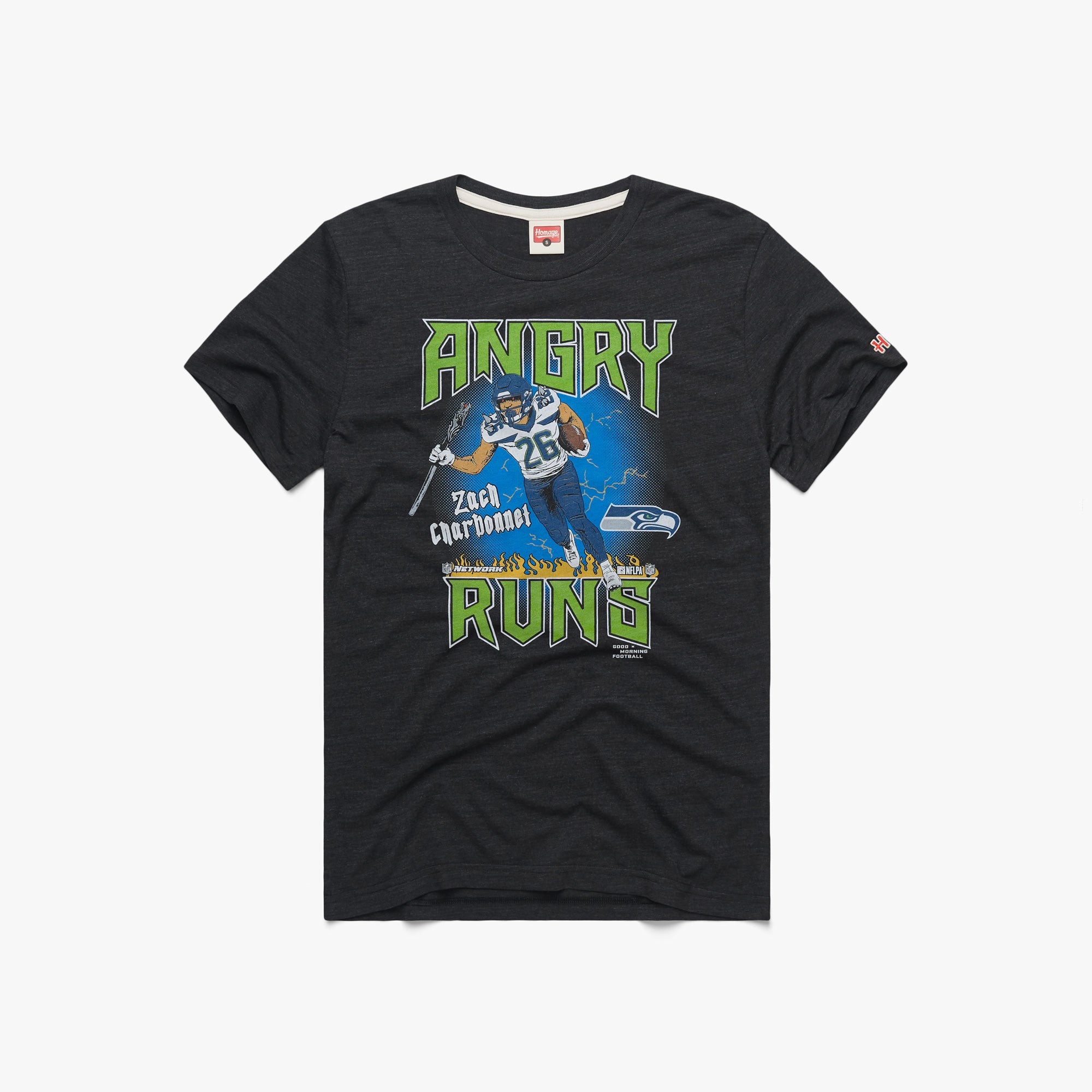 Angry Runs Seahawks Zach Charbonnet For Sale Free Shipping