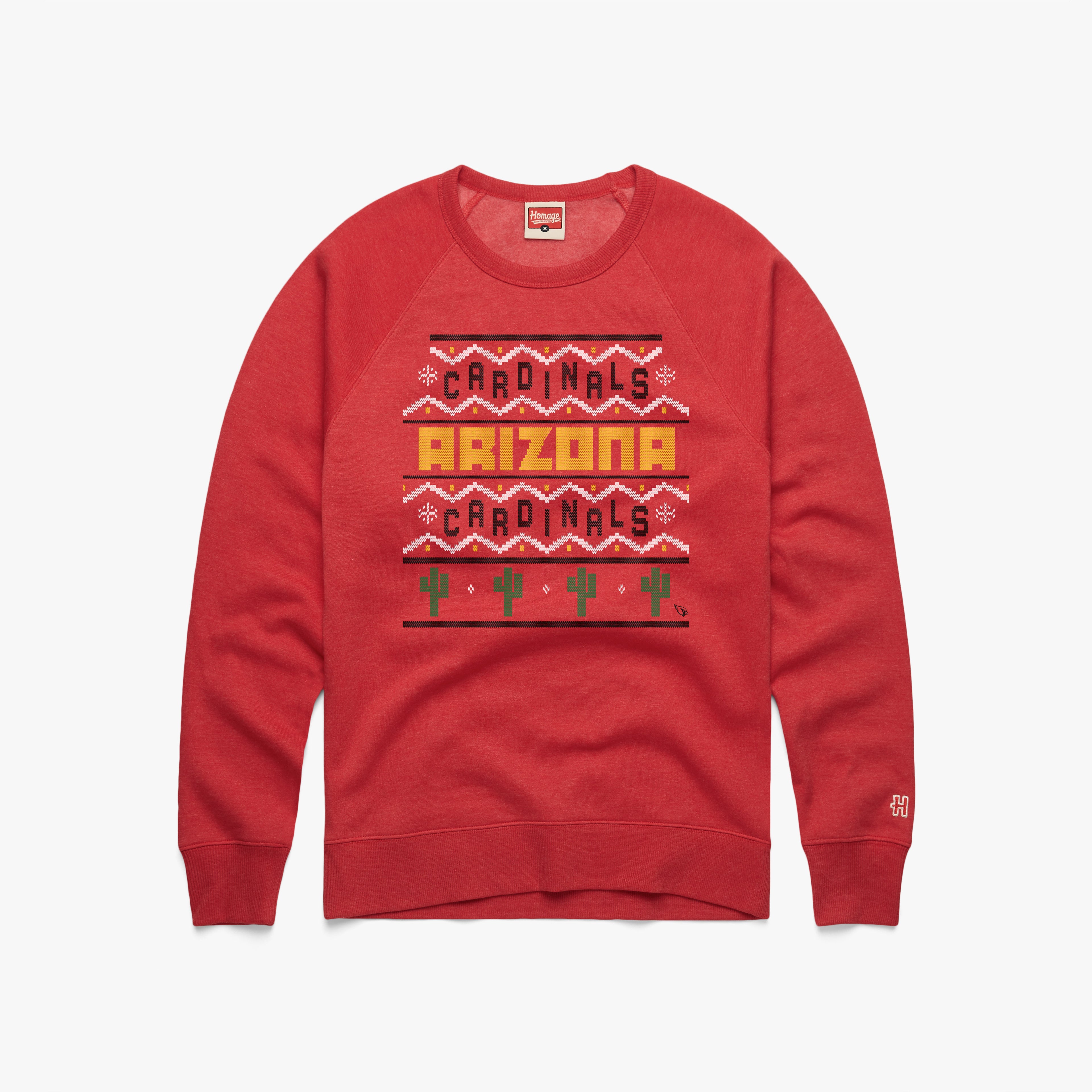 Arizona Cardinals Holiday Crewneck Cheap Sale Excellent