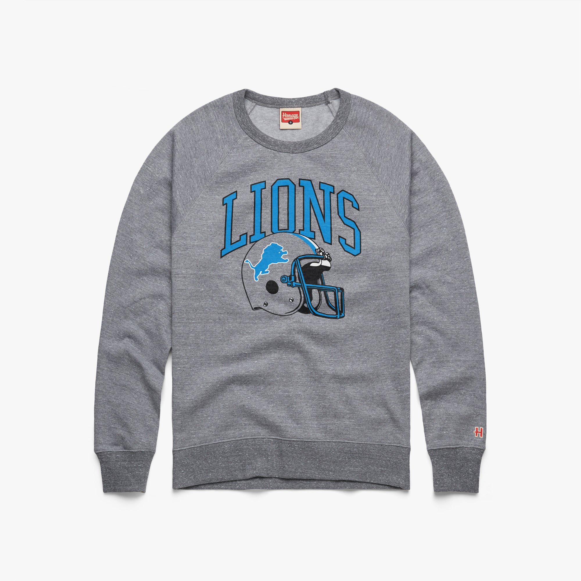 Detroit Lions Helmet Retro Crewneck Tumblr Online