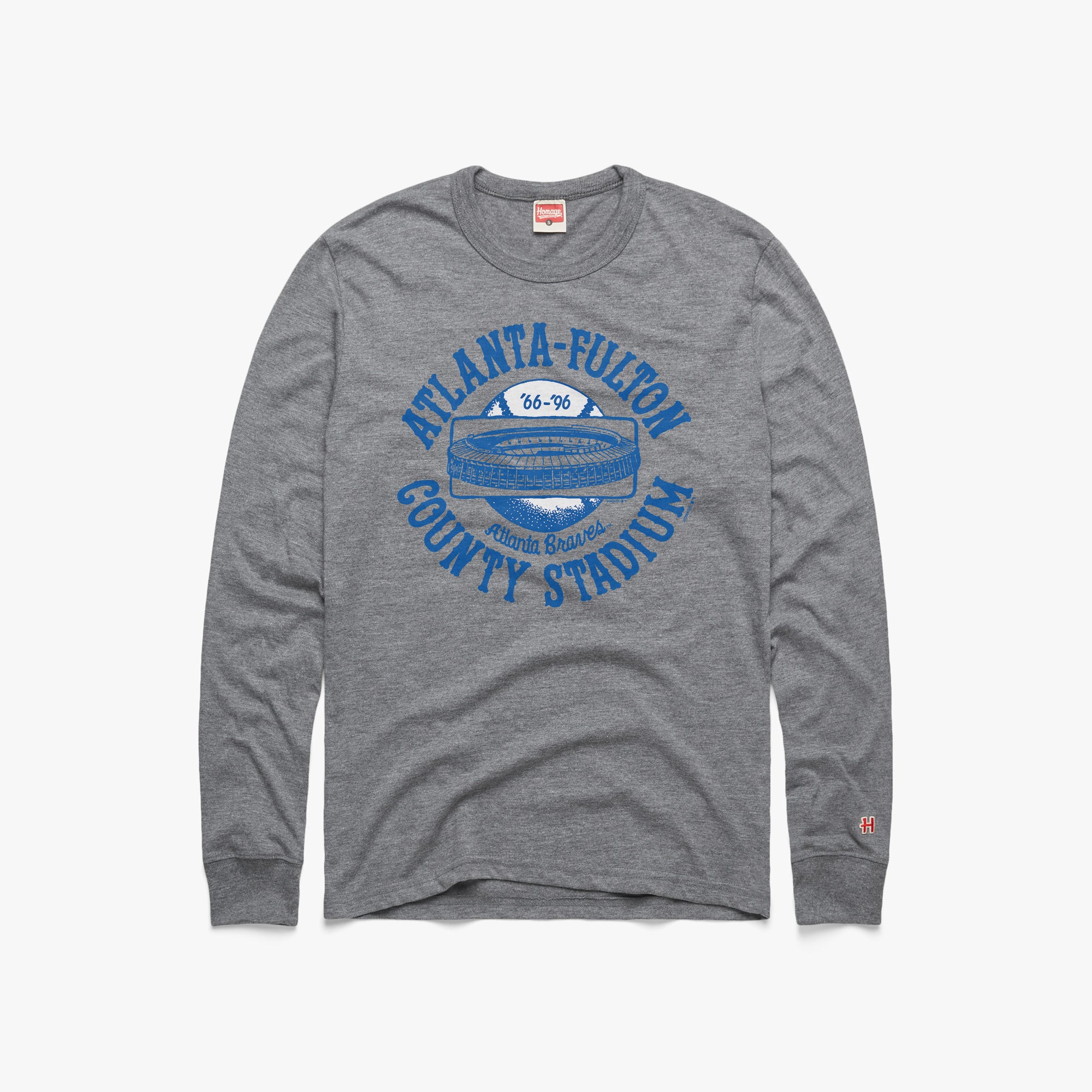 Atlanta-Fulton County Stadium Long Sleeve Tee Real For Sale