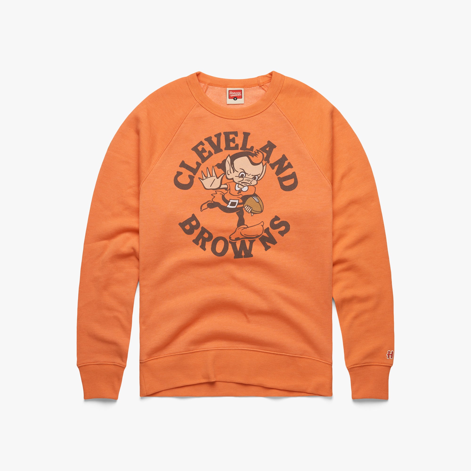 Cleveland Browns Brownie Stiff Arm Crewneck Sale Cheap Online