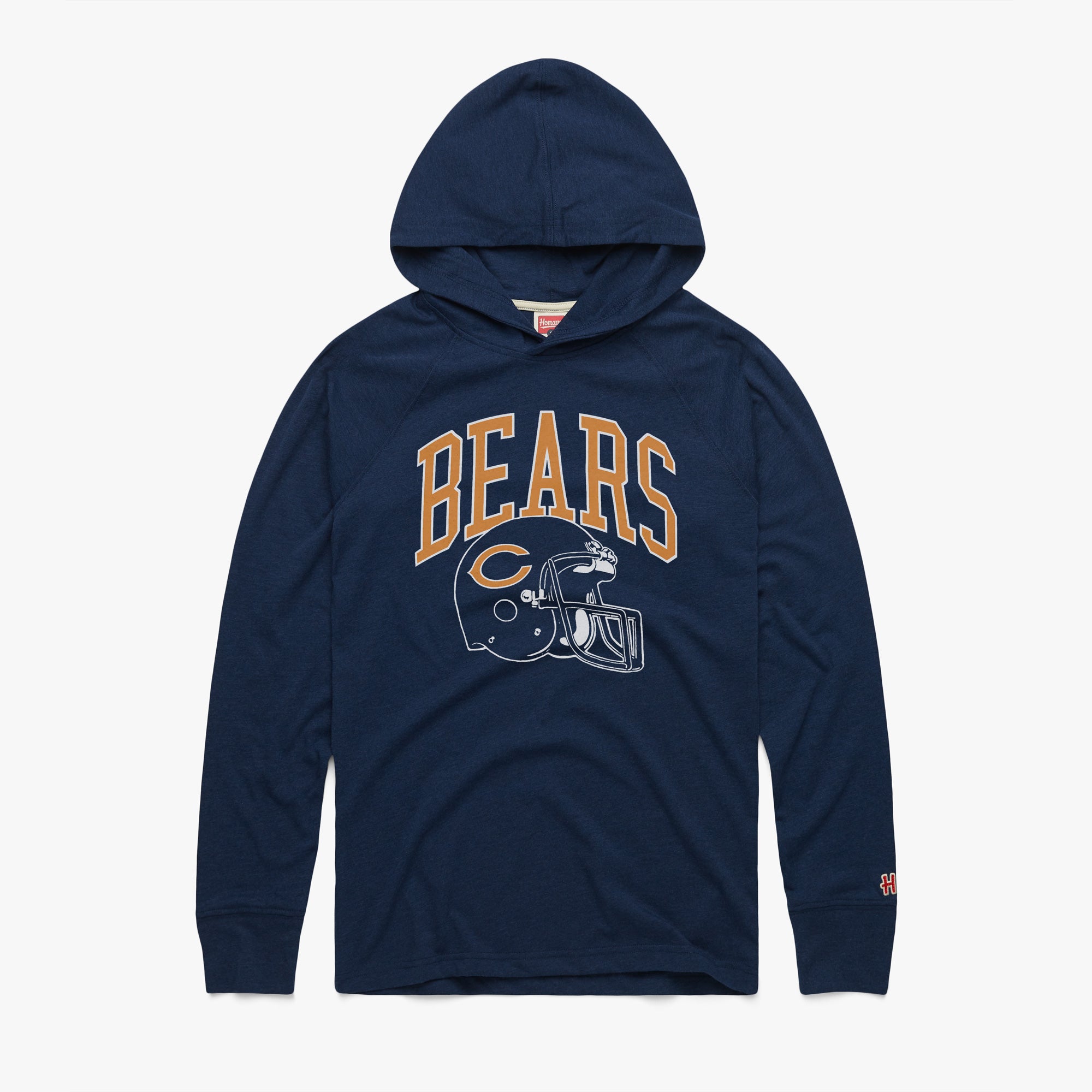 Chicago Bears Helmet Retro Lightweight Hoodie Limited Edition