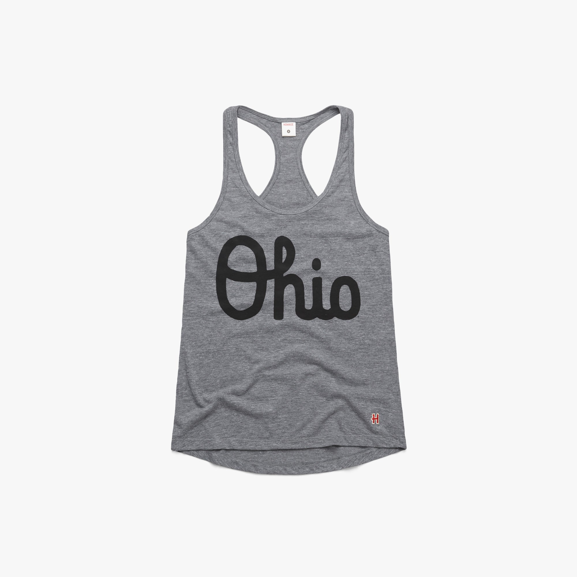 Women's Script Ohio Racerback Under 70 Dollars