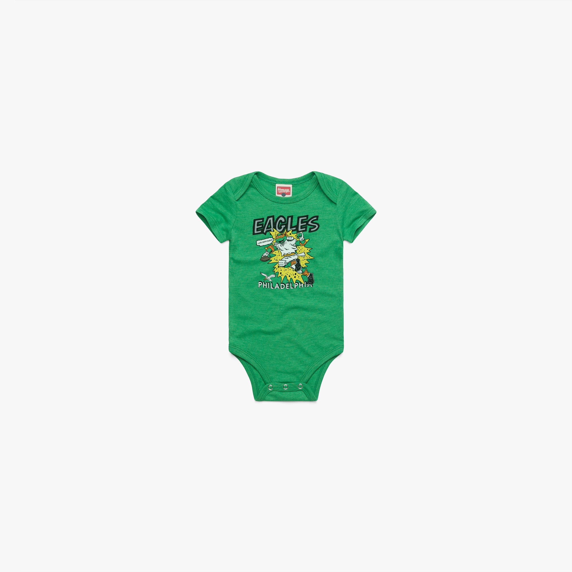 TMNT Michelangelo x Philadelphia Eagles Baby One Piece Big Discount Cheap Pice