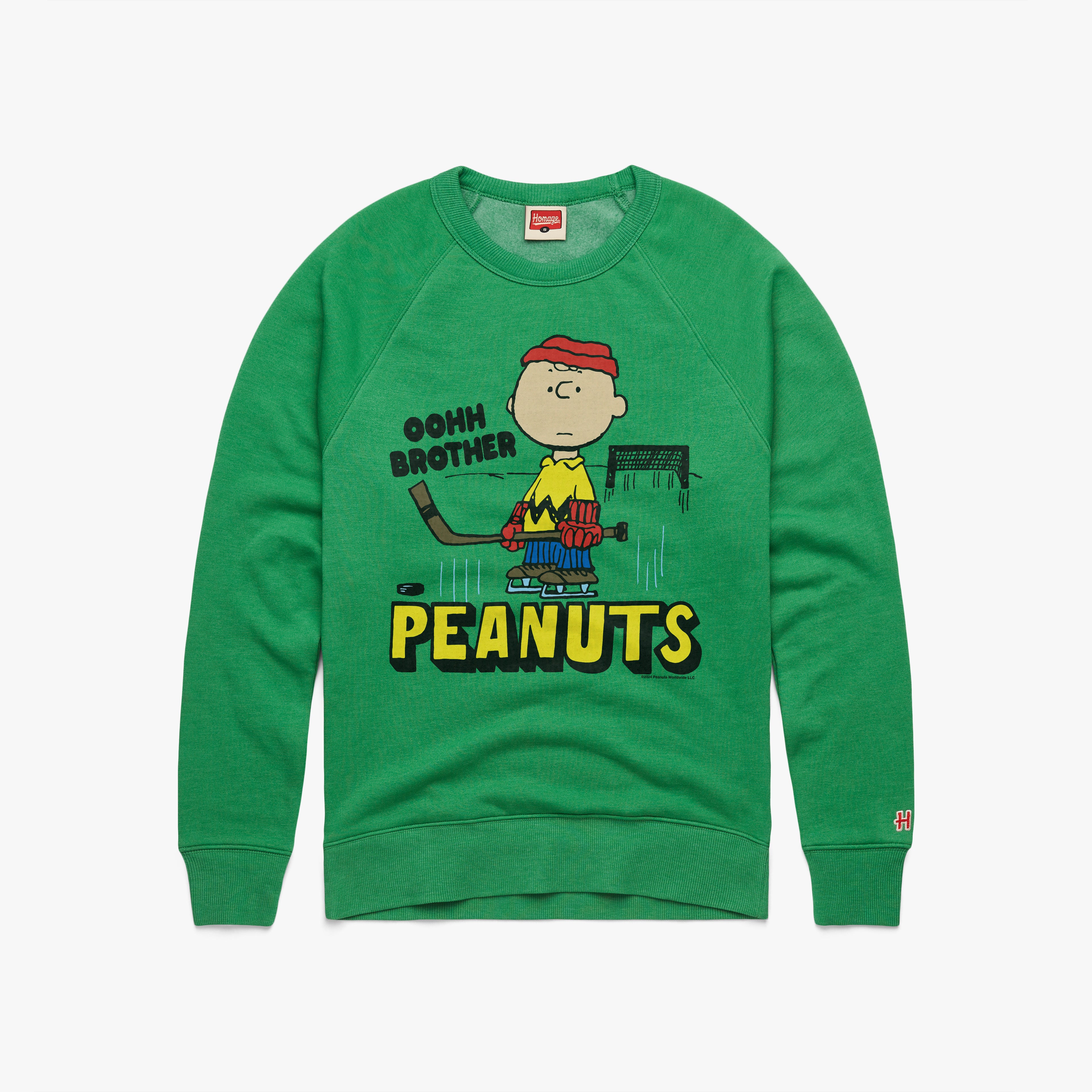 Peanuts Charlie Brown Oohh Brother Crewneck Best Sale Online