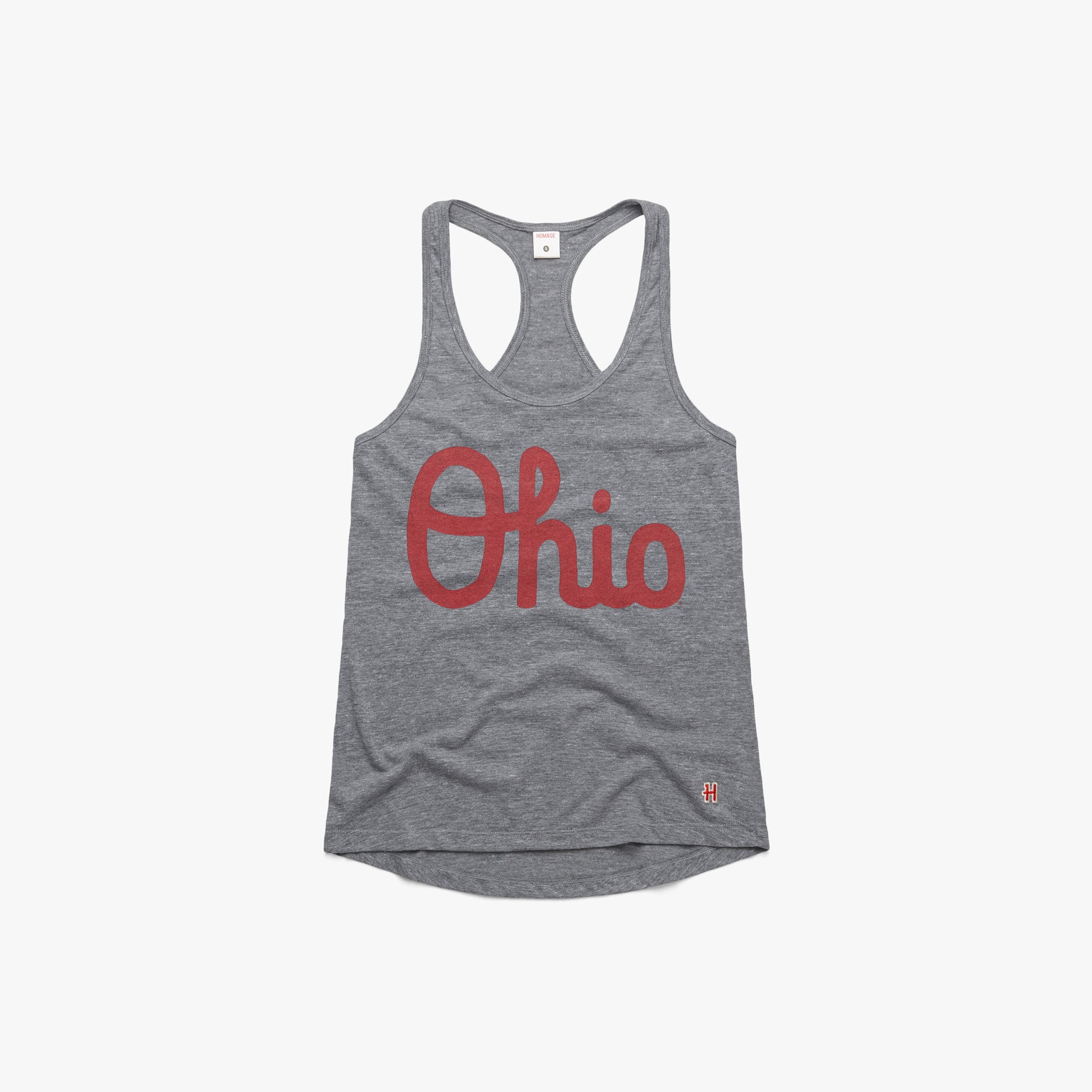 Women's Script Ohio Racerback Under 70 Dollars