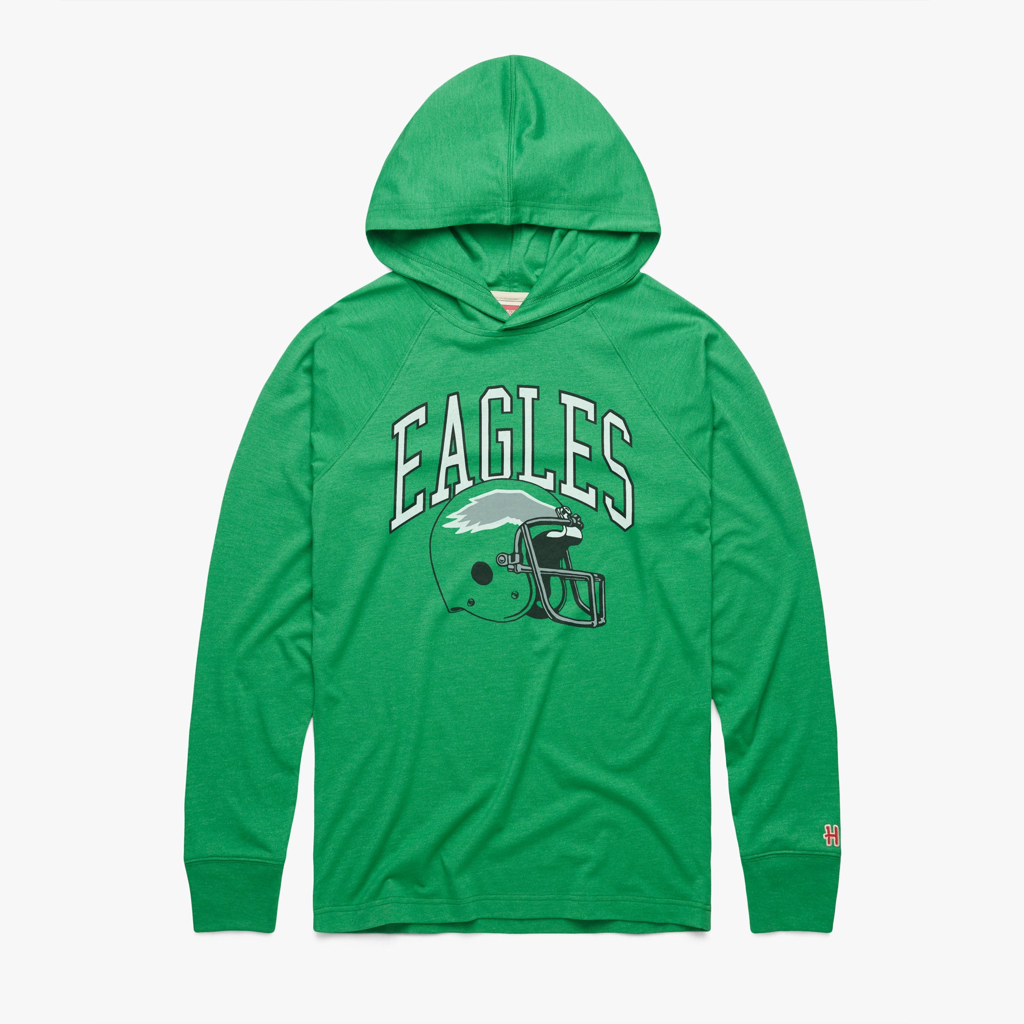 Philadelphia Eagles Helmet Retro Lightweight Hoodie Free Shipping Huge Surprise