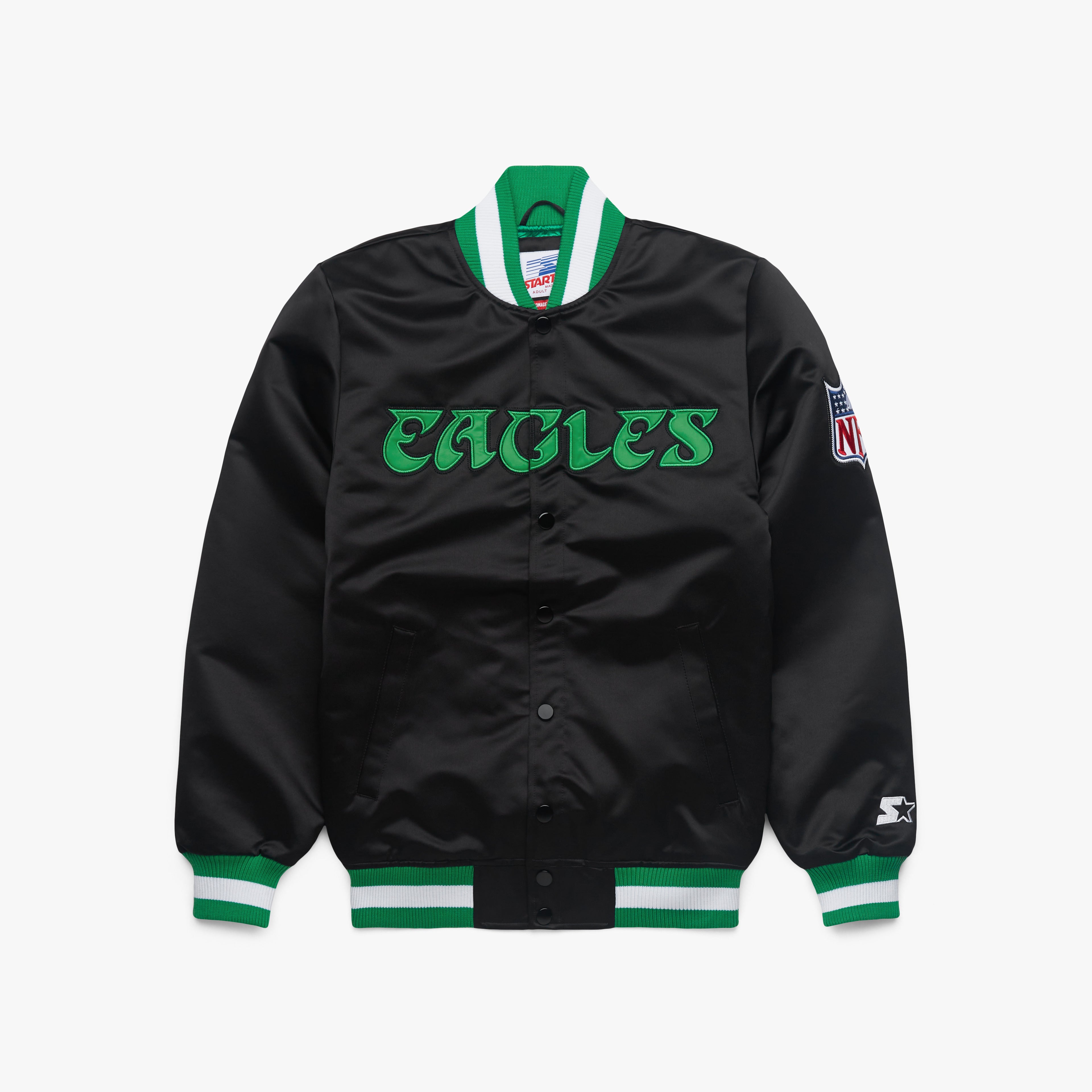 HOMAGE x Starter Eagles Blackout Heavyweight Satin Jacket Enjoy Online