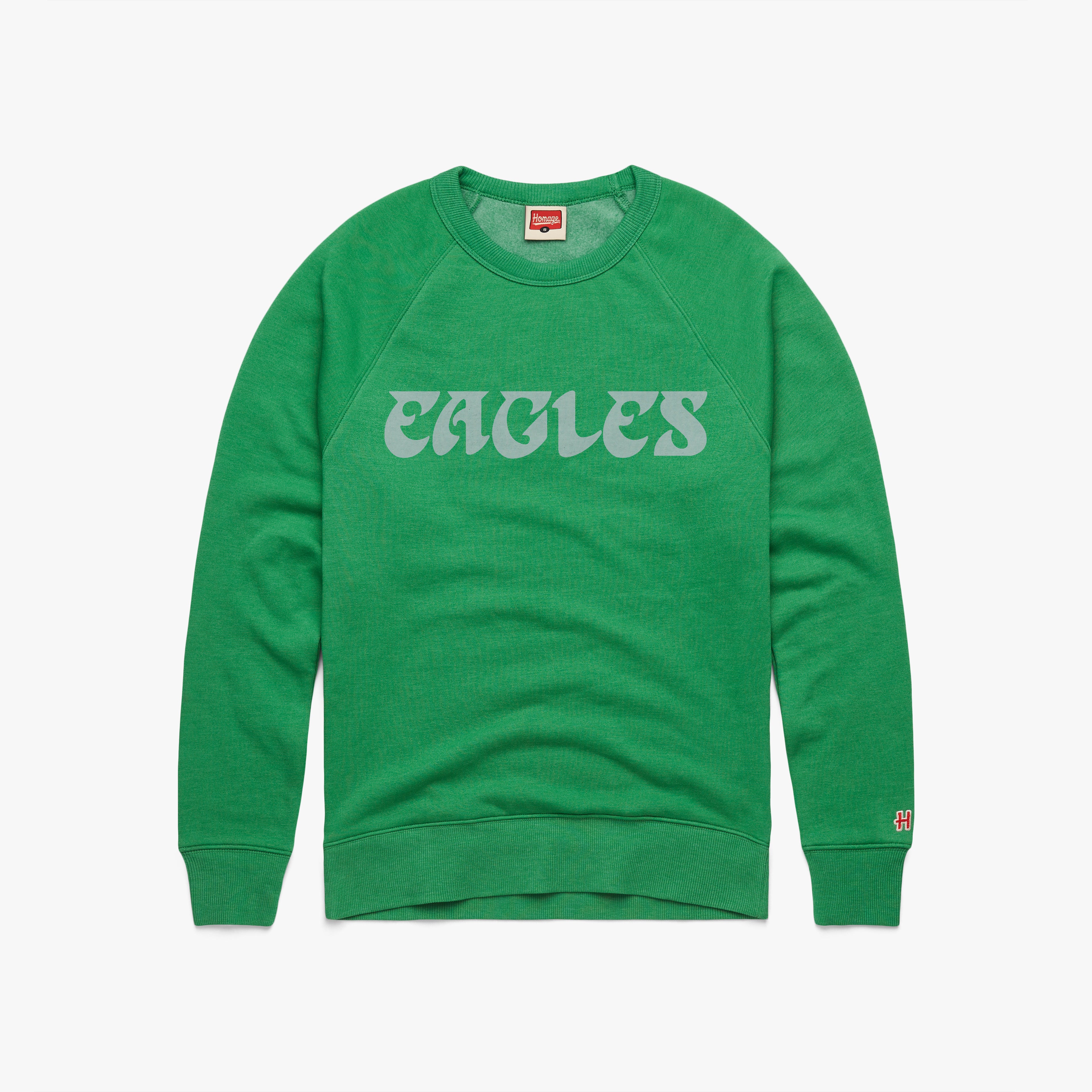 Philadelphia Eagles Wordmark Crewneck Discount With Mastercard