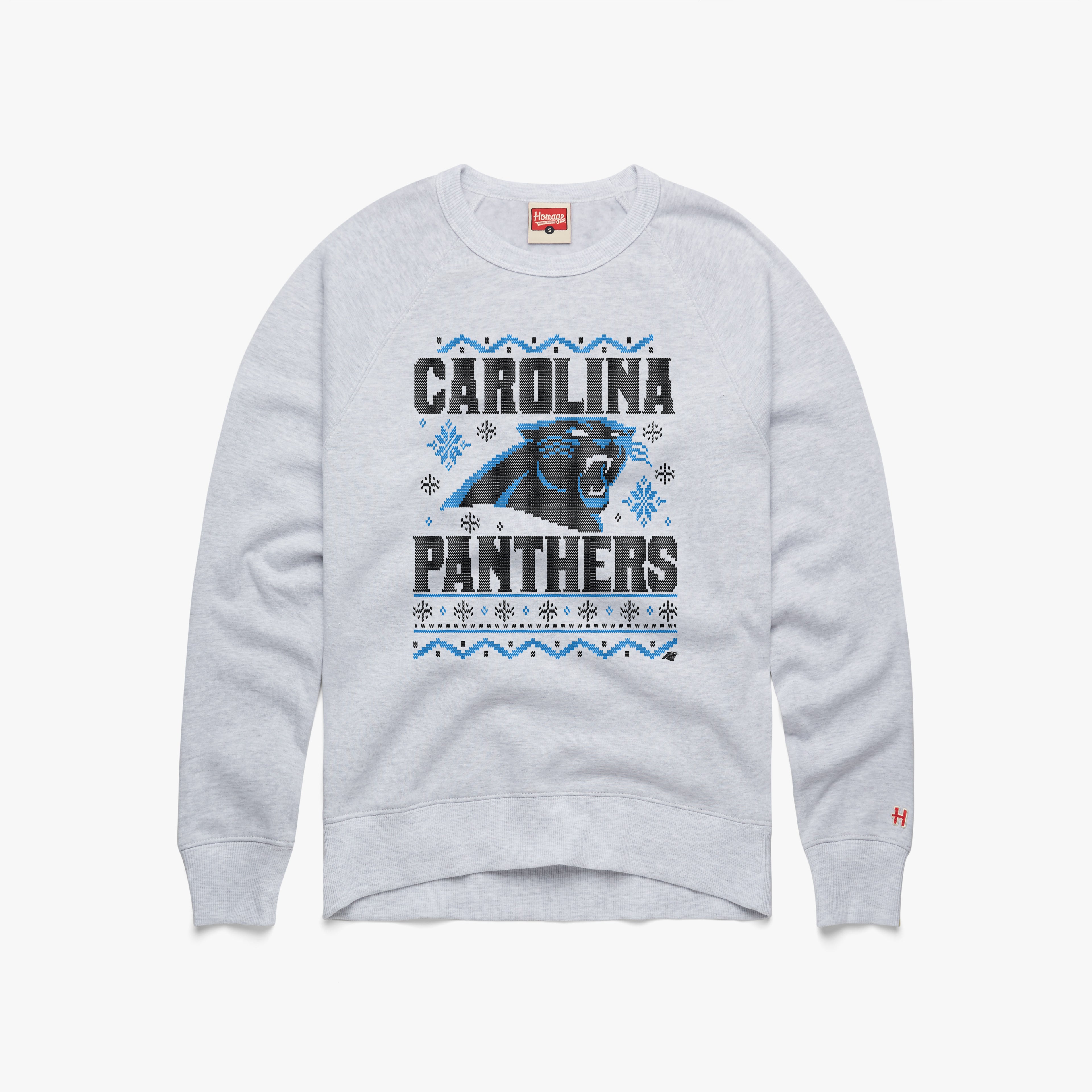 Carolina Panthers Holiday Crewneck Buy Cheap Low Shipping Fee