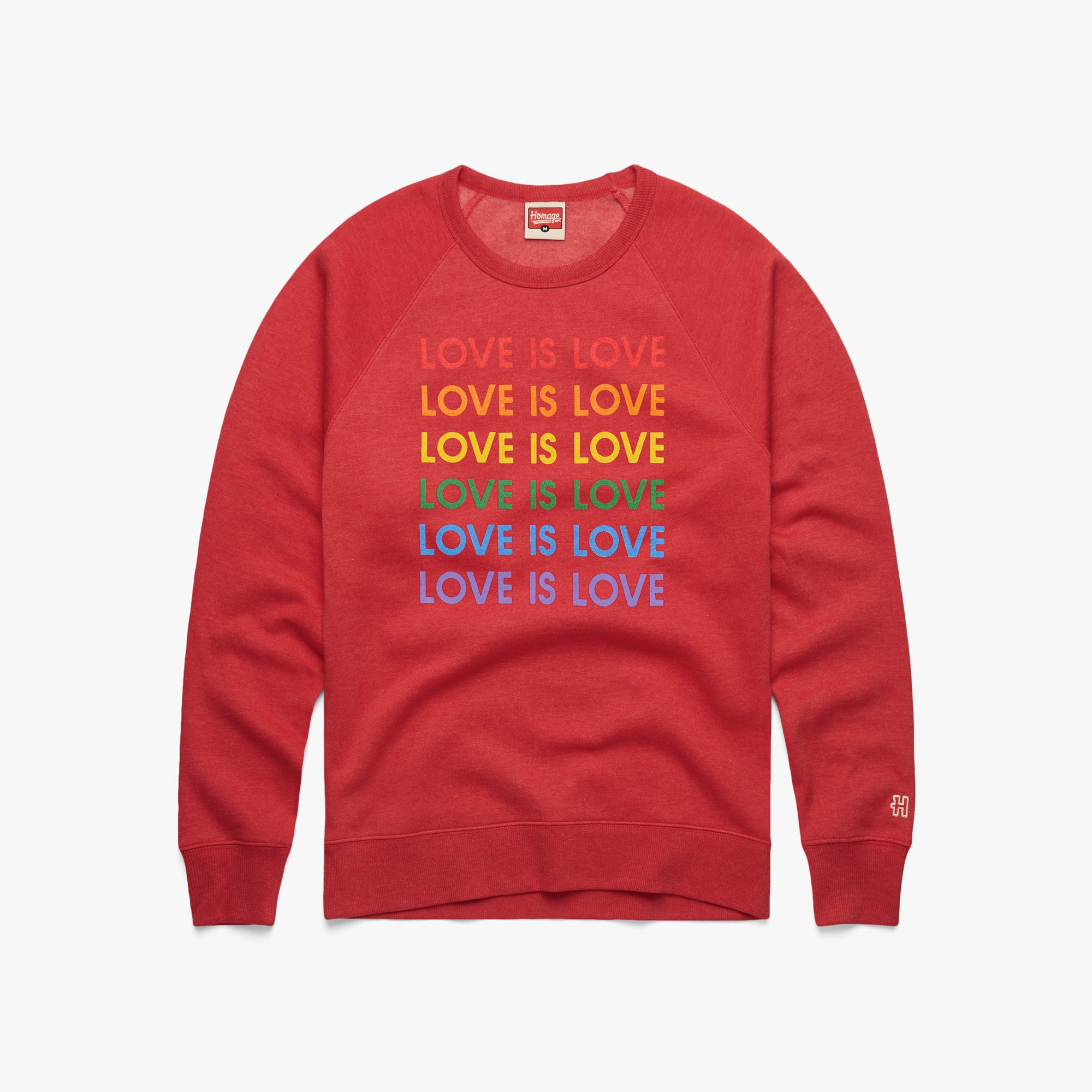 Love Is Love Rainbow Crewneck Sast