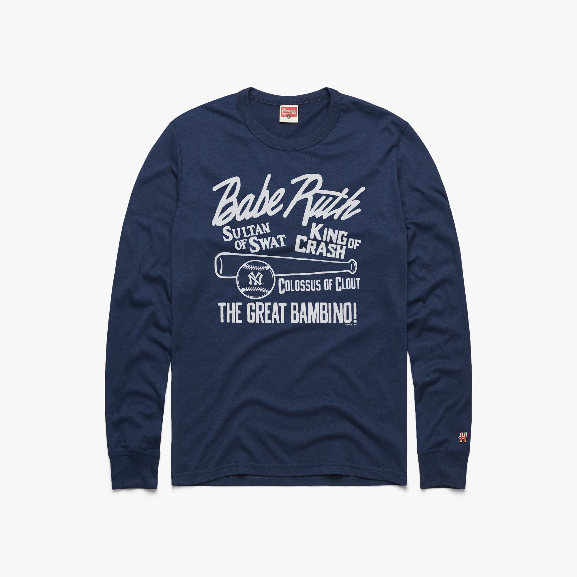 Babe Ruth Nicknames Long Sleeve Tee Discount Sast