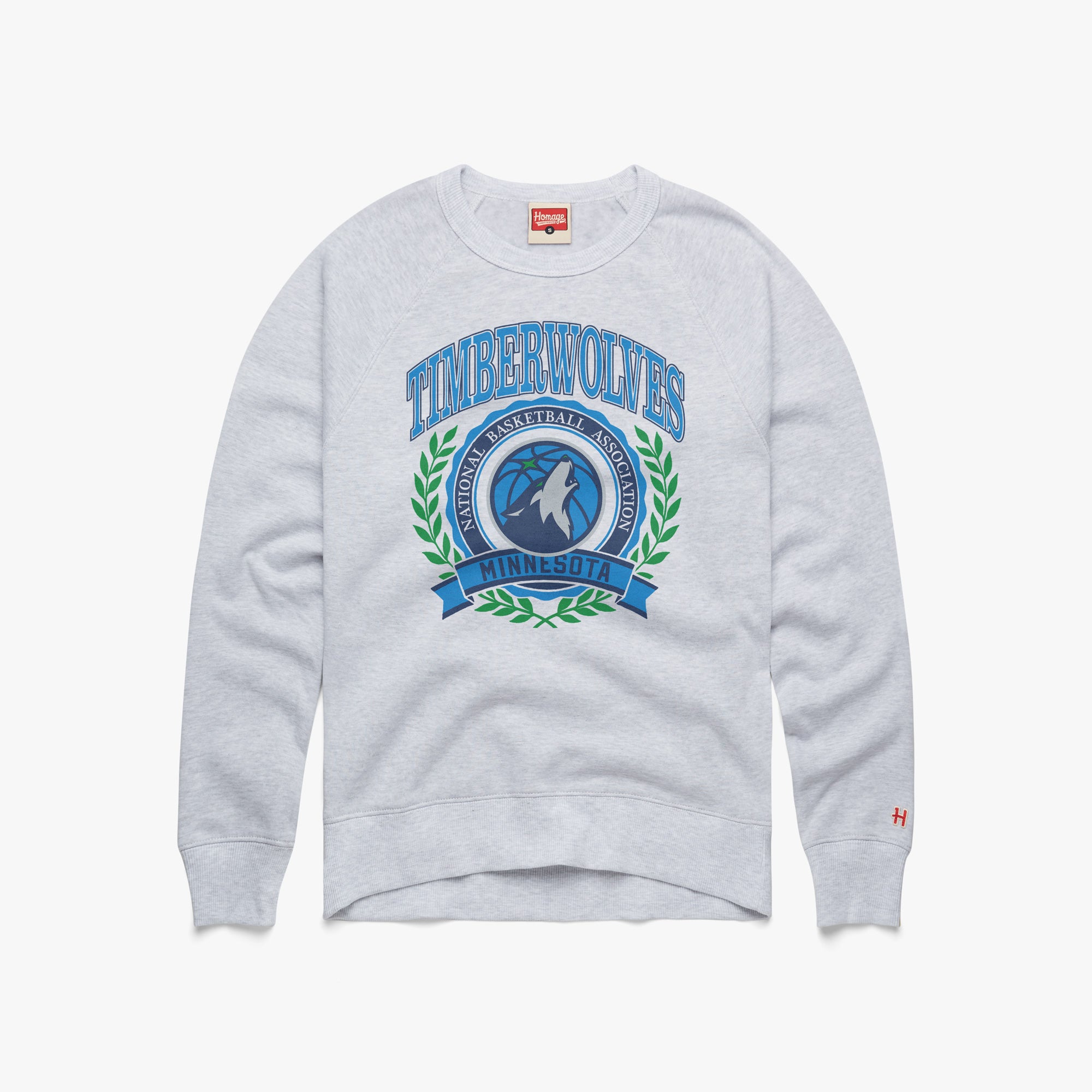 Minnesota Timberwolves Crest Crewneck Cheap Sale Amazing Pice