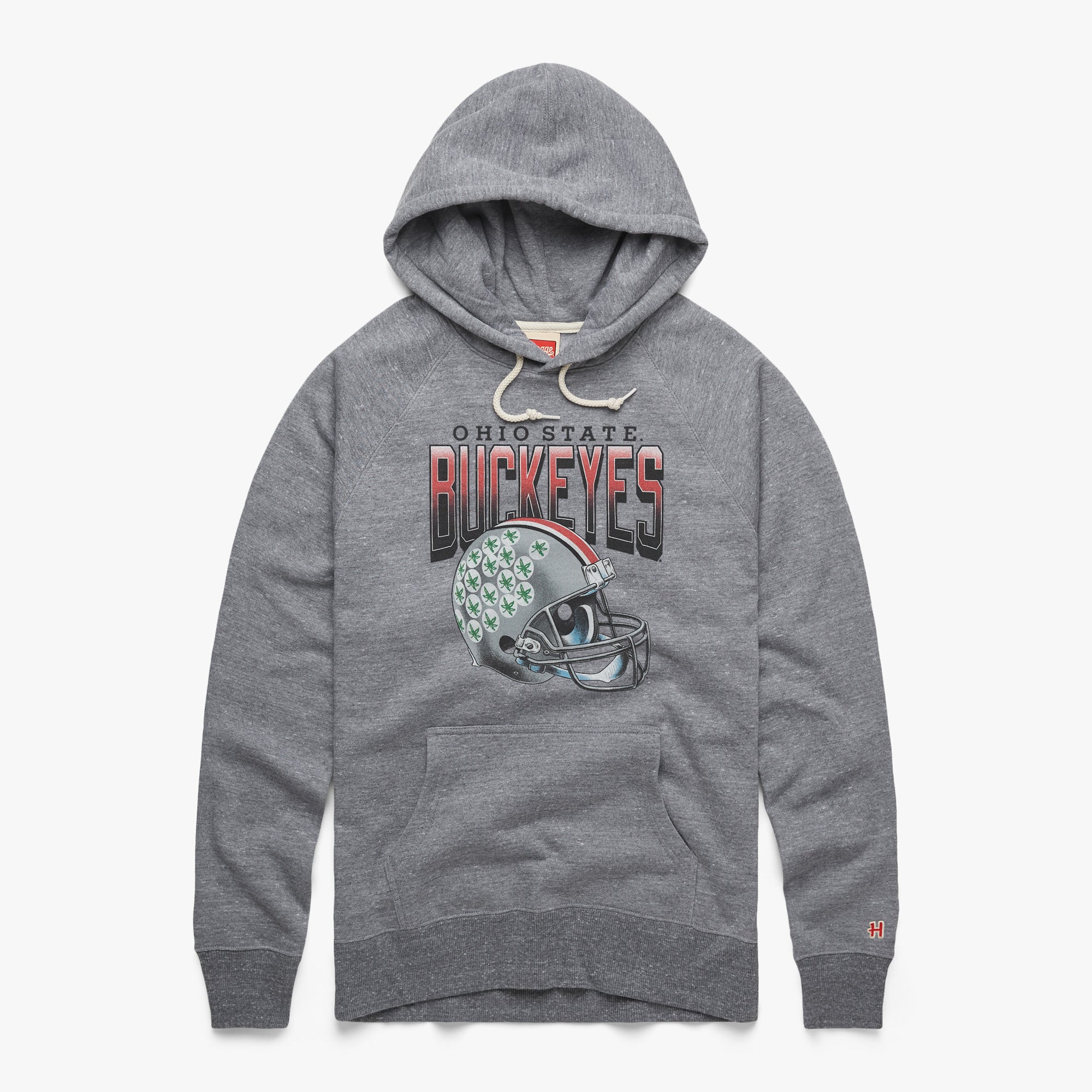 Ohio State Buckeyes Gradient Helmet Hoodie With Credit Card