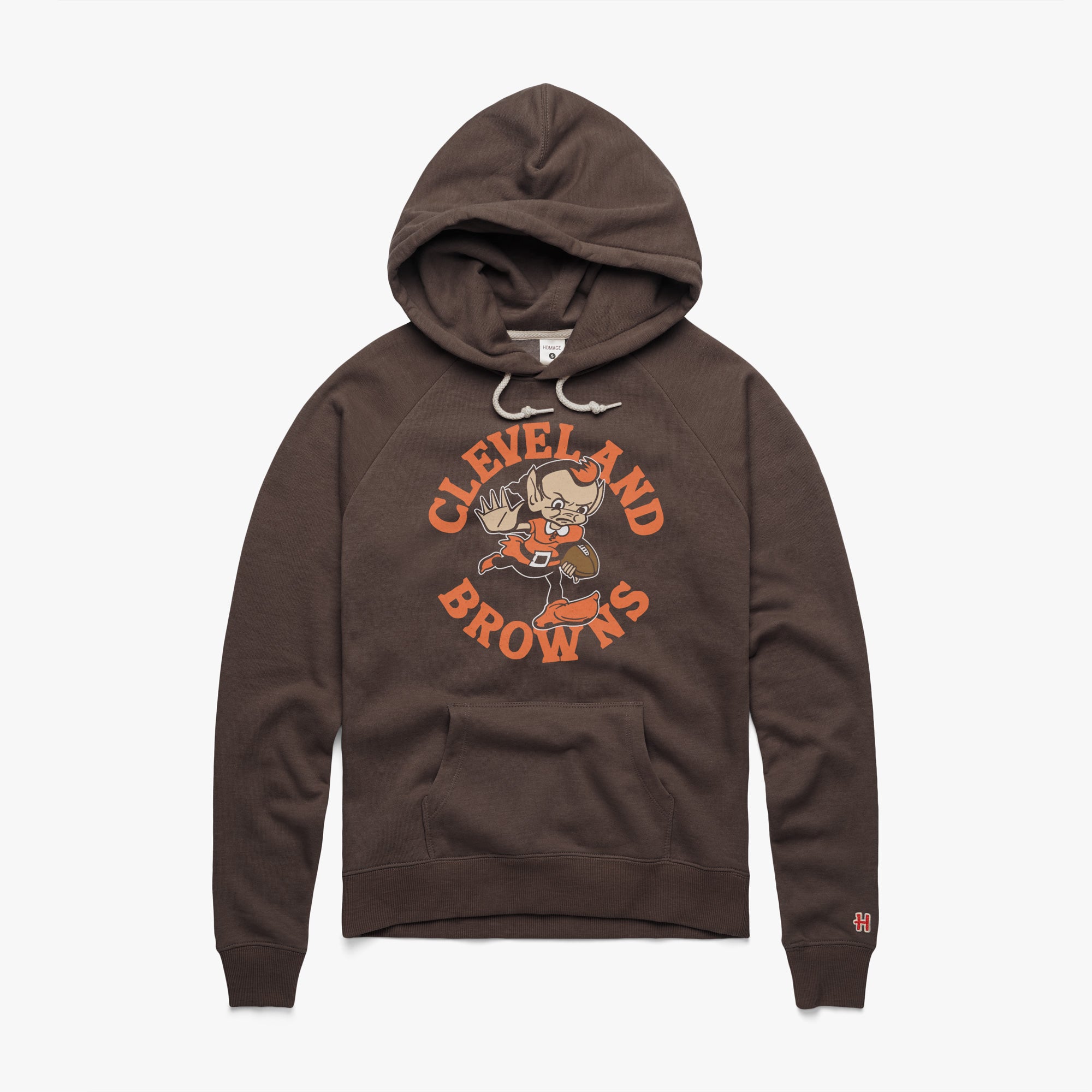 Women's Cleveland Browns Brownie Stiff Arm Hoodie Sale Best Seller