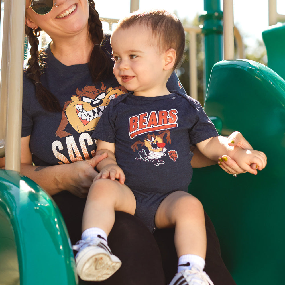 Looney Tunes Taz x Chicago Bears Baby One Piece Sale Fast Delivery
