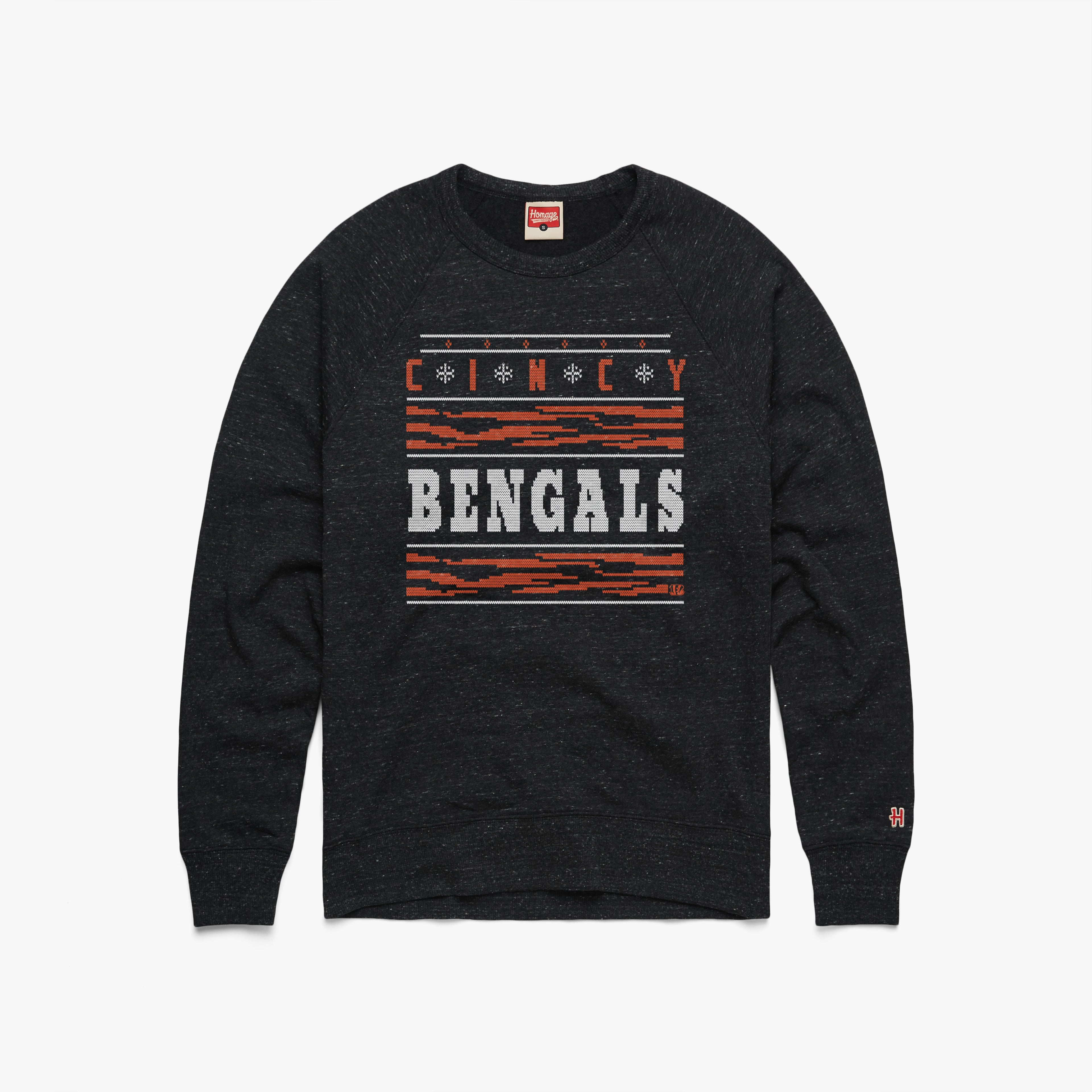 Cincinnati Bengals Holiday Crewneck Outlet Locations Sale Online