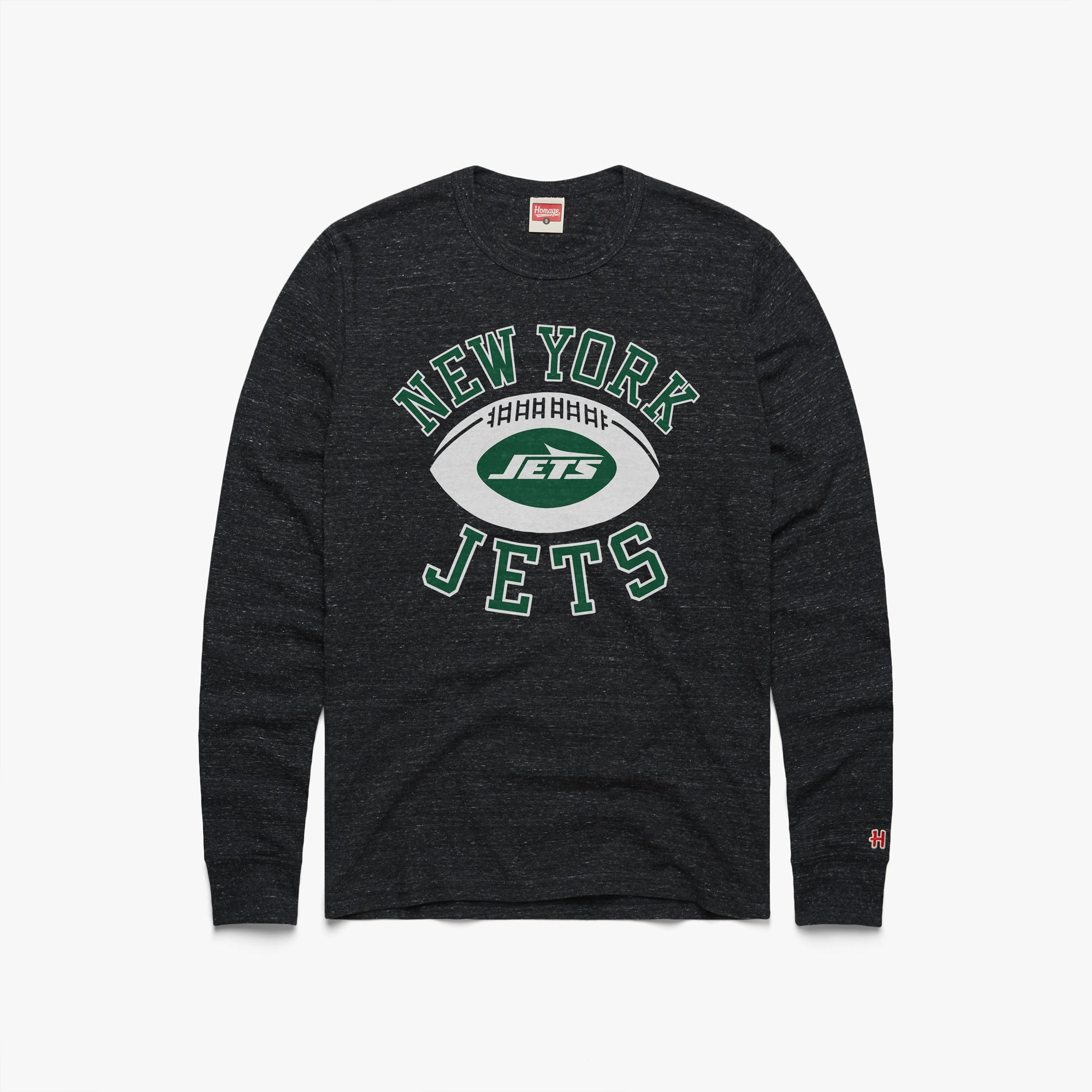 New York Jets Pigskin Long Sleeve Tee Free Shipping Best Store To Get