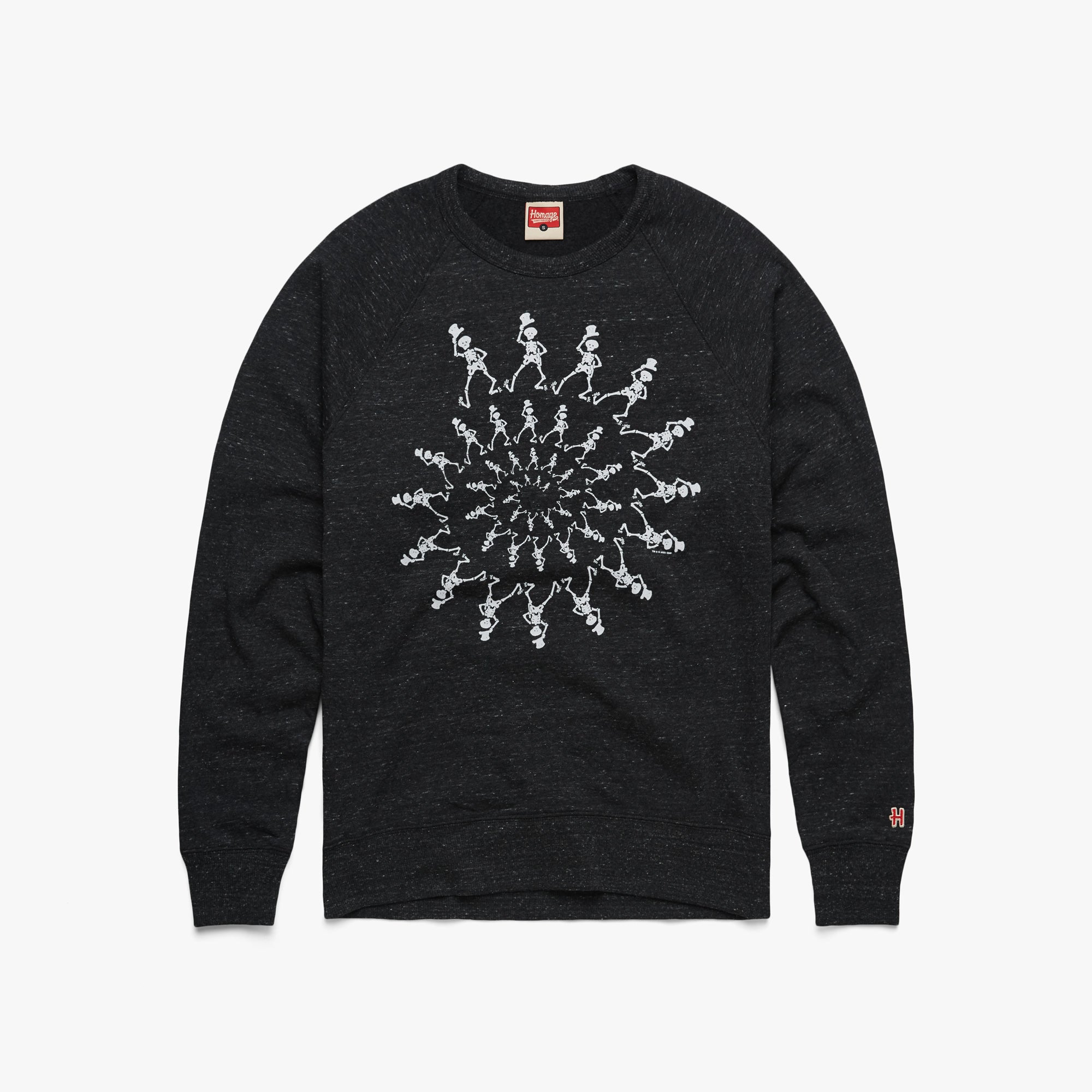 Dancing Skeletons Crewneck Geniue Stockist Cheap Online