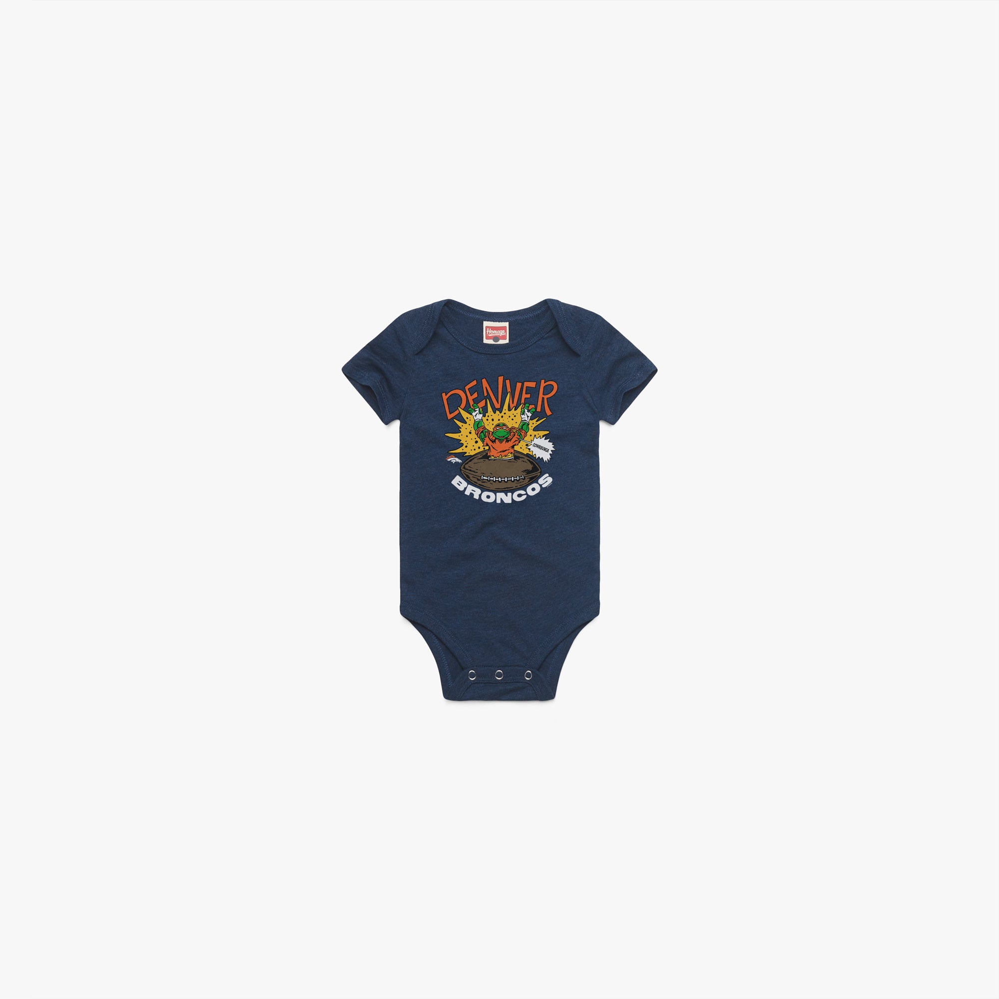 TMNT Michelangelo x Denver Broncos Baby One Piece 2025 New Cheap Pice