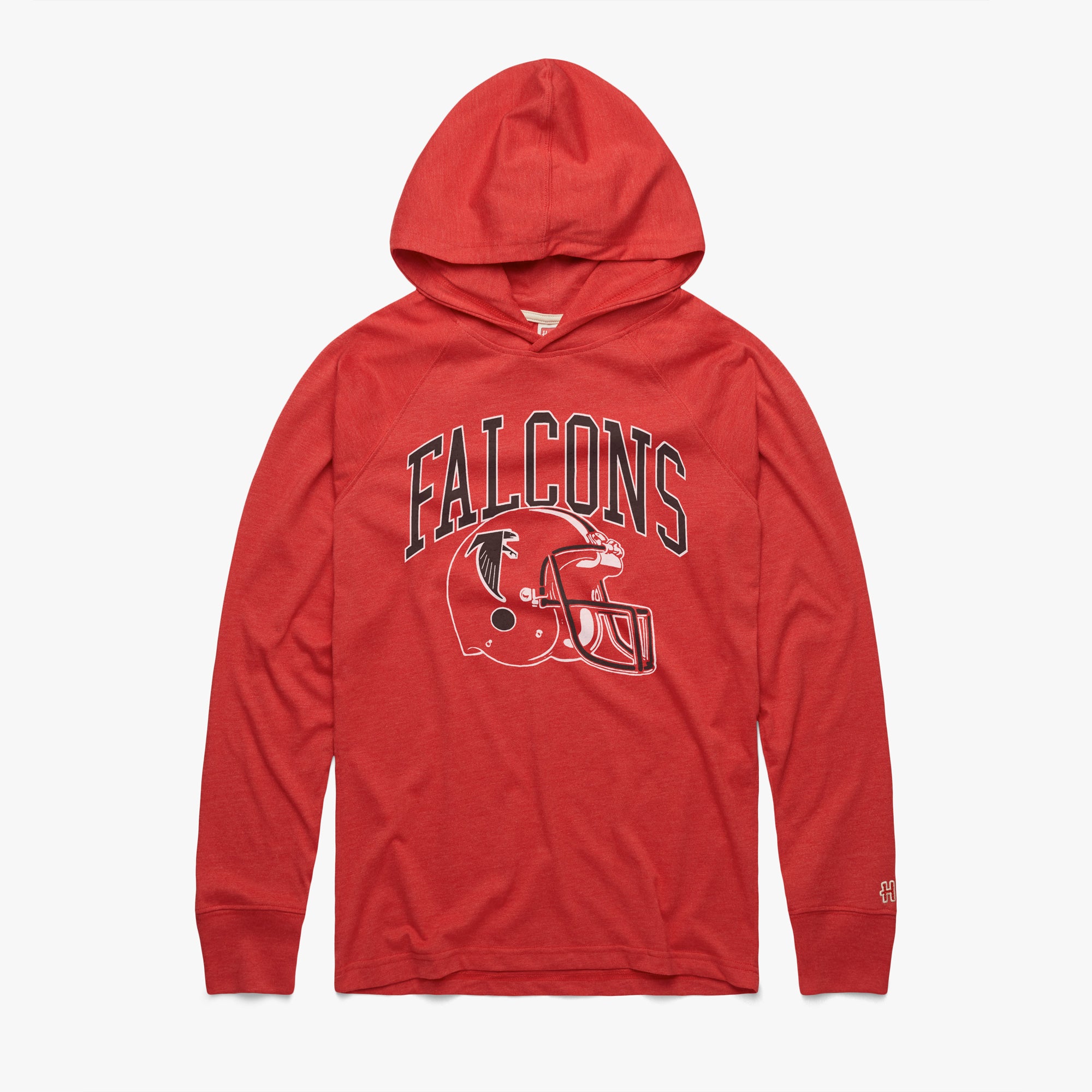 Atlanta Falcons Helmet Retro Lightweight Hoodie Authentic For Sale