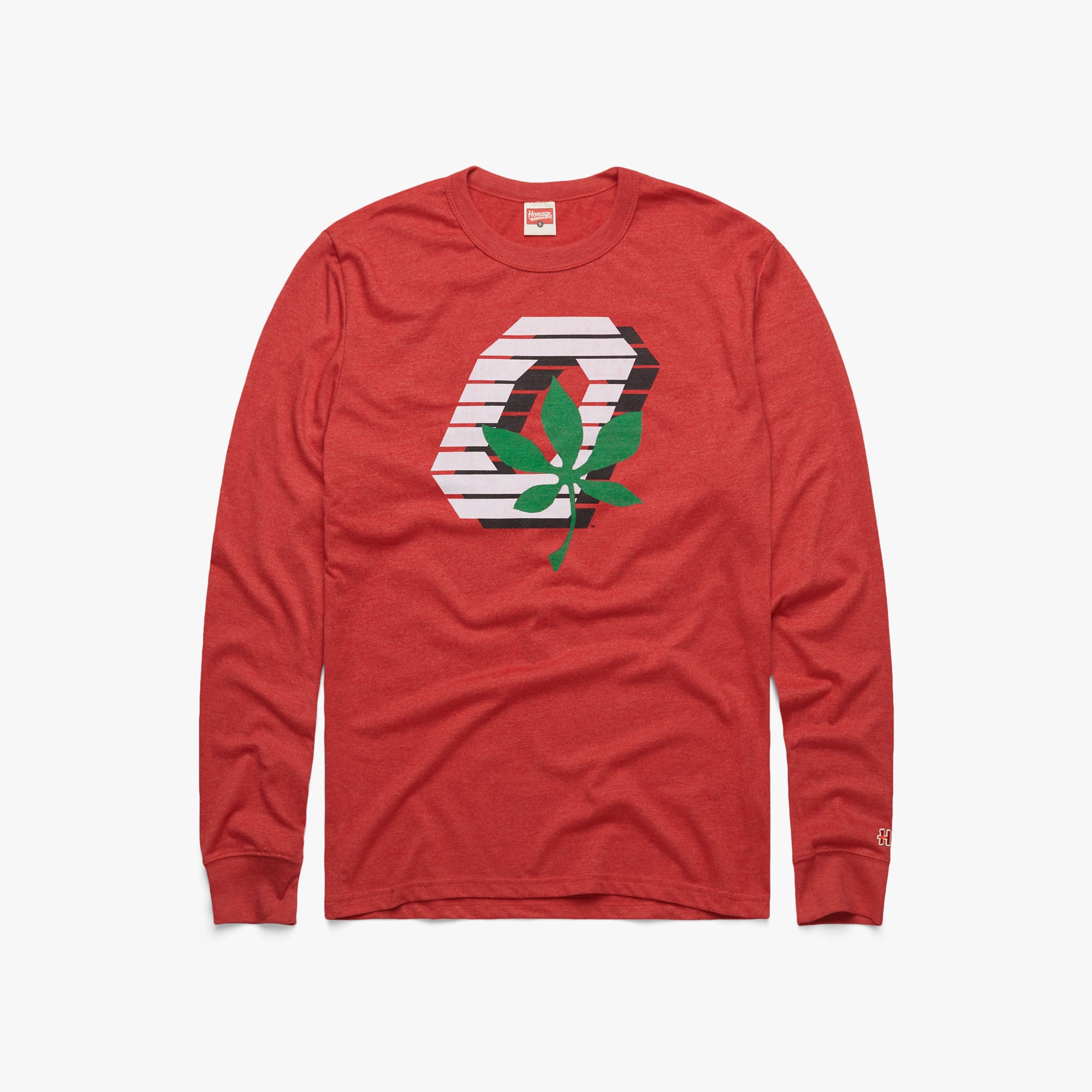 Ohio State Buckeye Leaf Long Sleeve Tee Cheap Sale Pick A Best