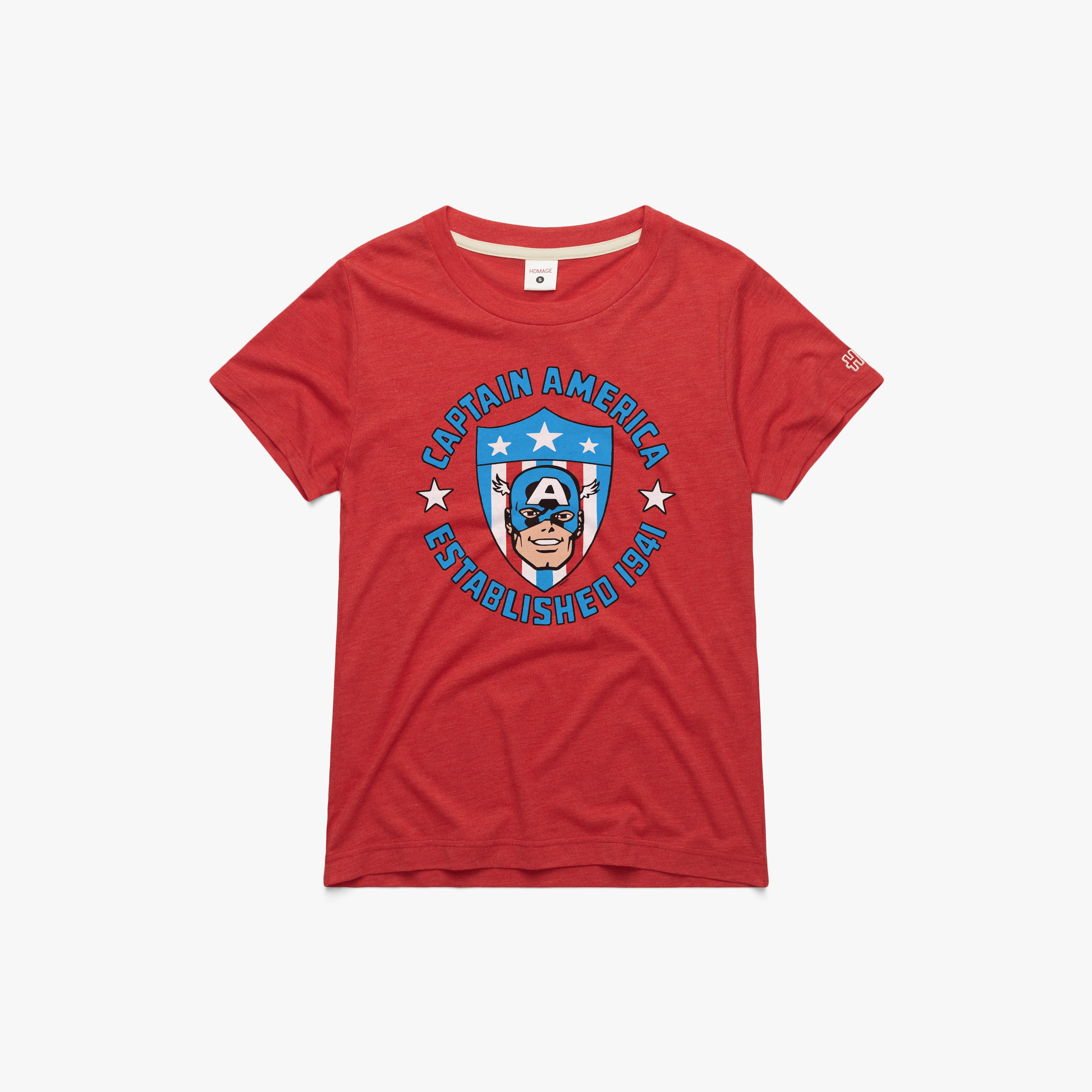 Women's Captain America Established 1941 Cheap Sale Online Online