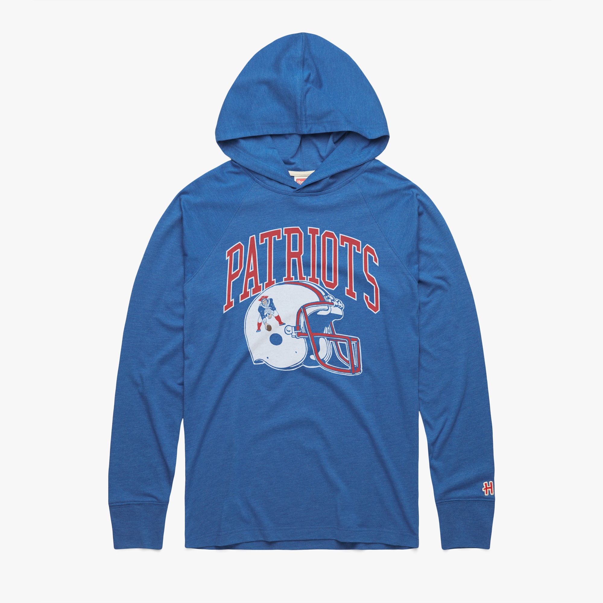 New England Patriots Helmet Retro Lightweight Hoodie Stockist Online