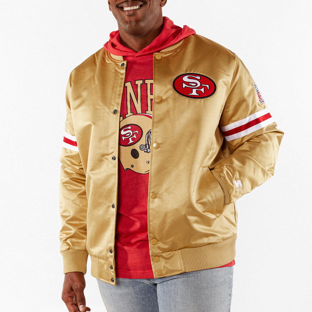 HOMAGE X Starter 49ers Heavyweight Satin Jacket Cheap Original