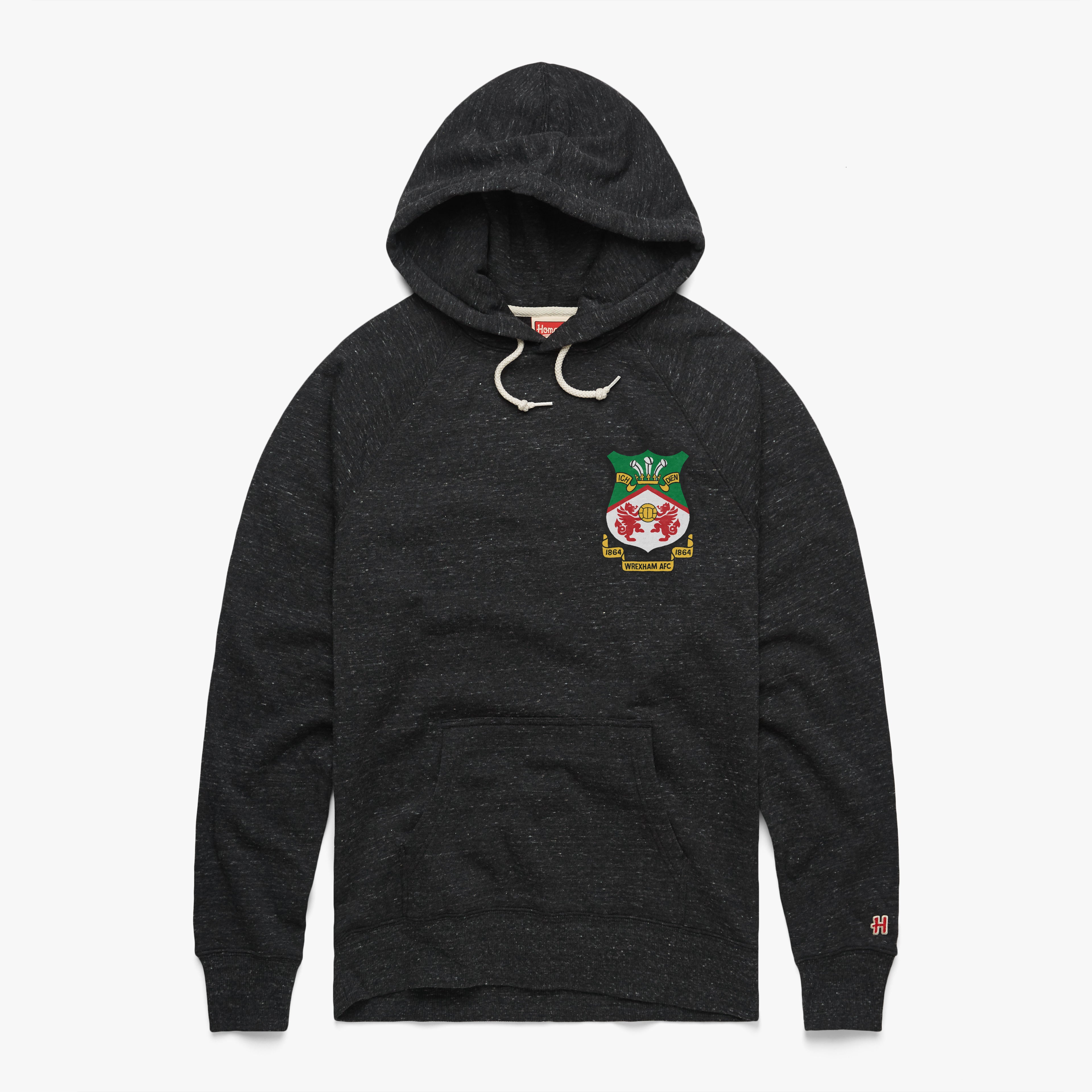 Wrexham AFC Crest Left Chest Hoodie Buy Cheap Visit New