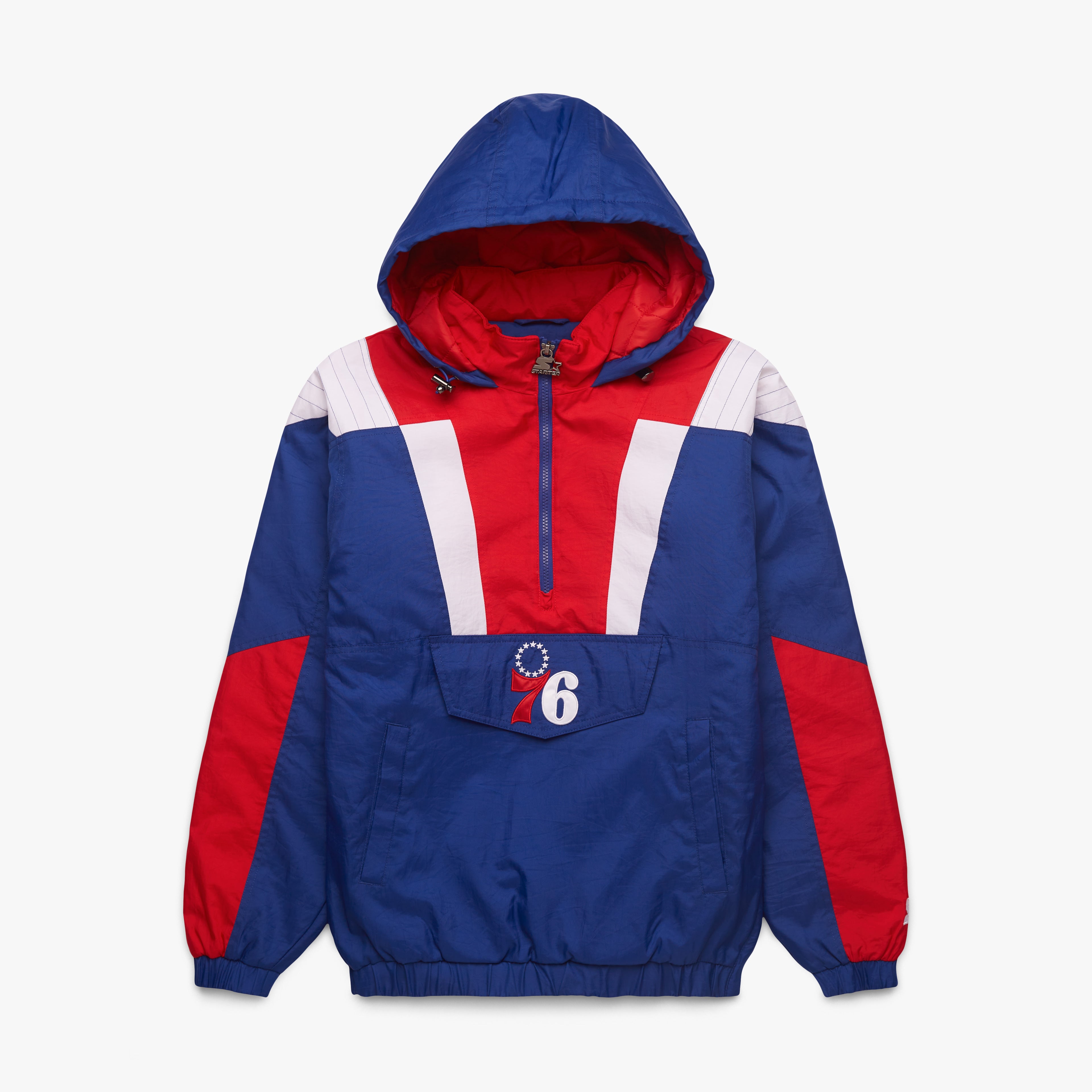 HOMAGE X Starter 76ers Pullover Jacket Discount Order