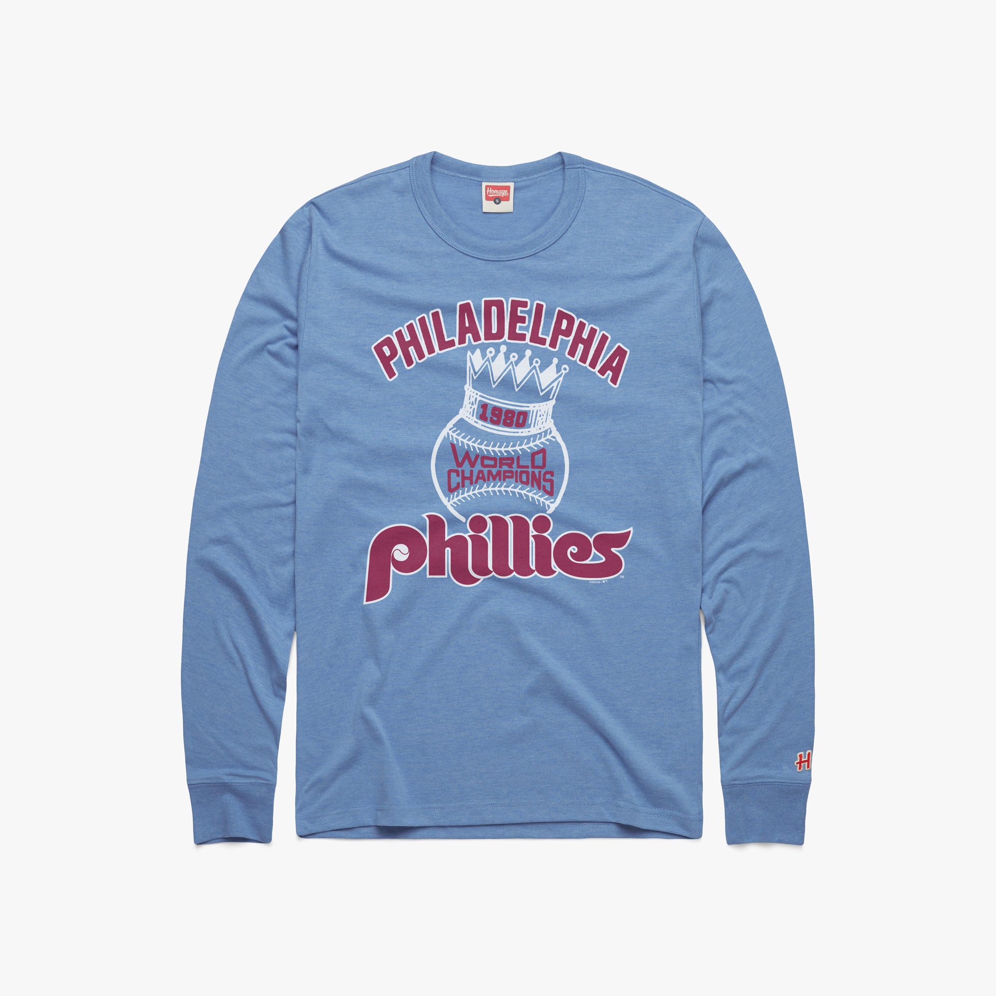 Philadelphia Phillies World Champions 1980 Long Sleeve Tee Cheap Sale Reliable