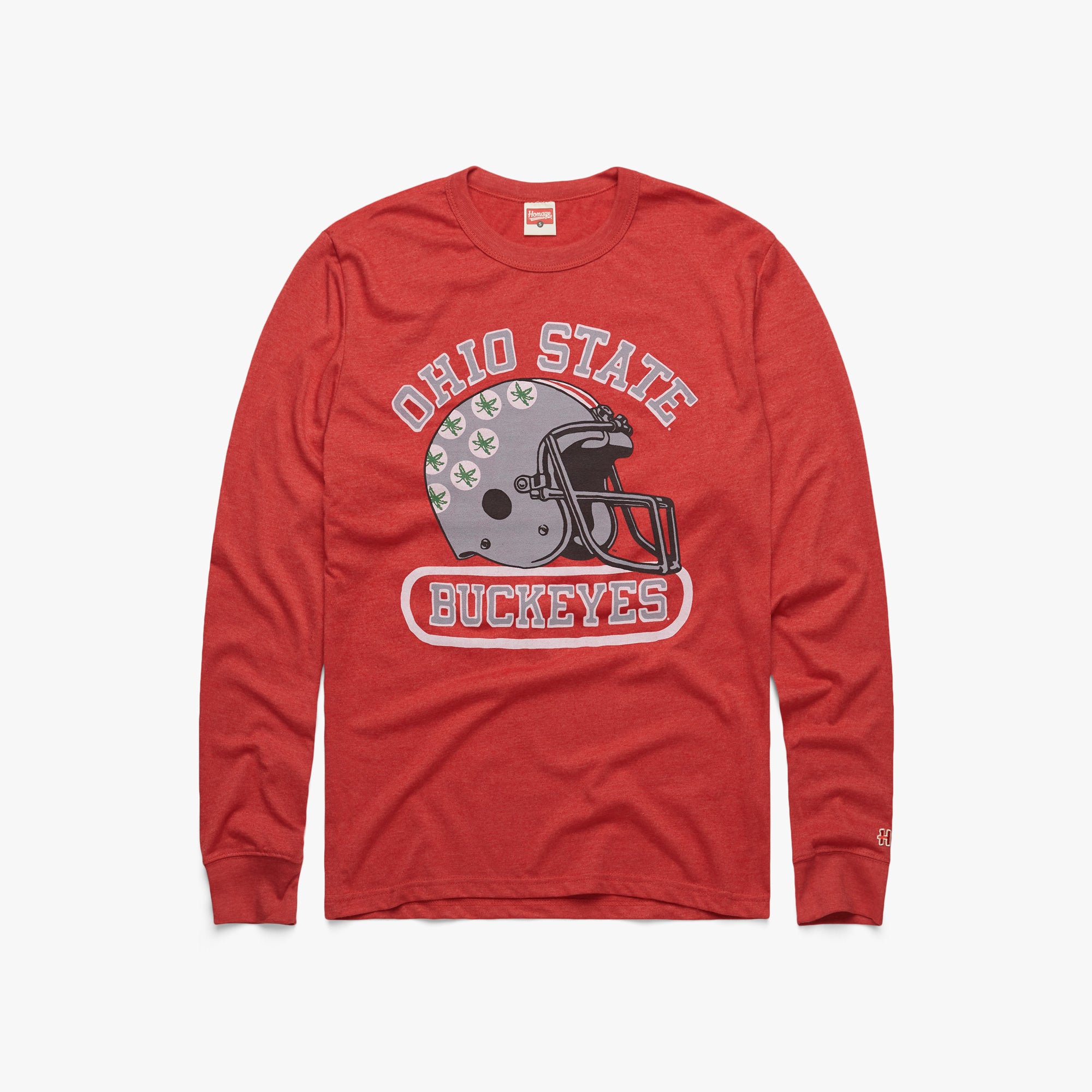 Ohio State Buckeyes Helmet Long Sleeve Tee Free Shipping Clearance