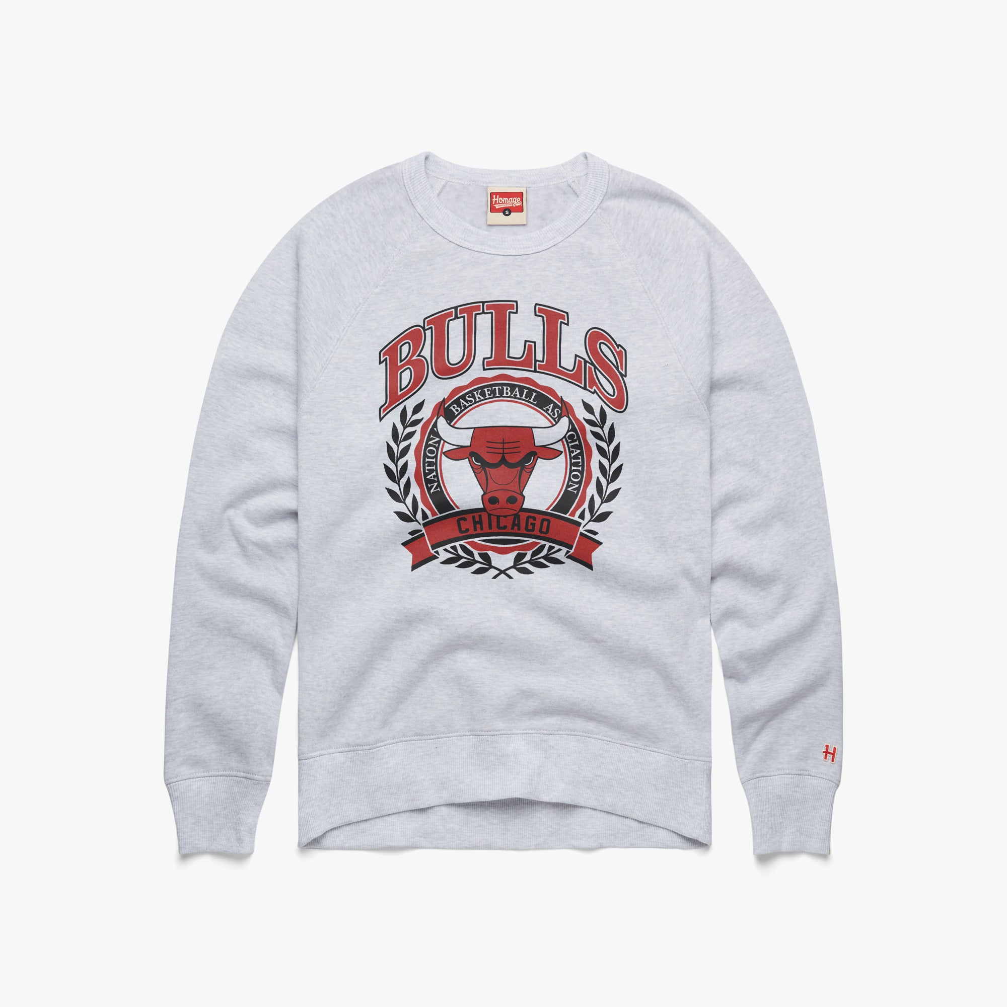 Chicago Bulls Crest Crewneck Free Shipping Clearance Store