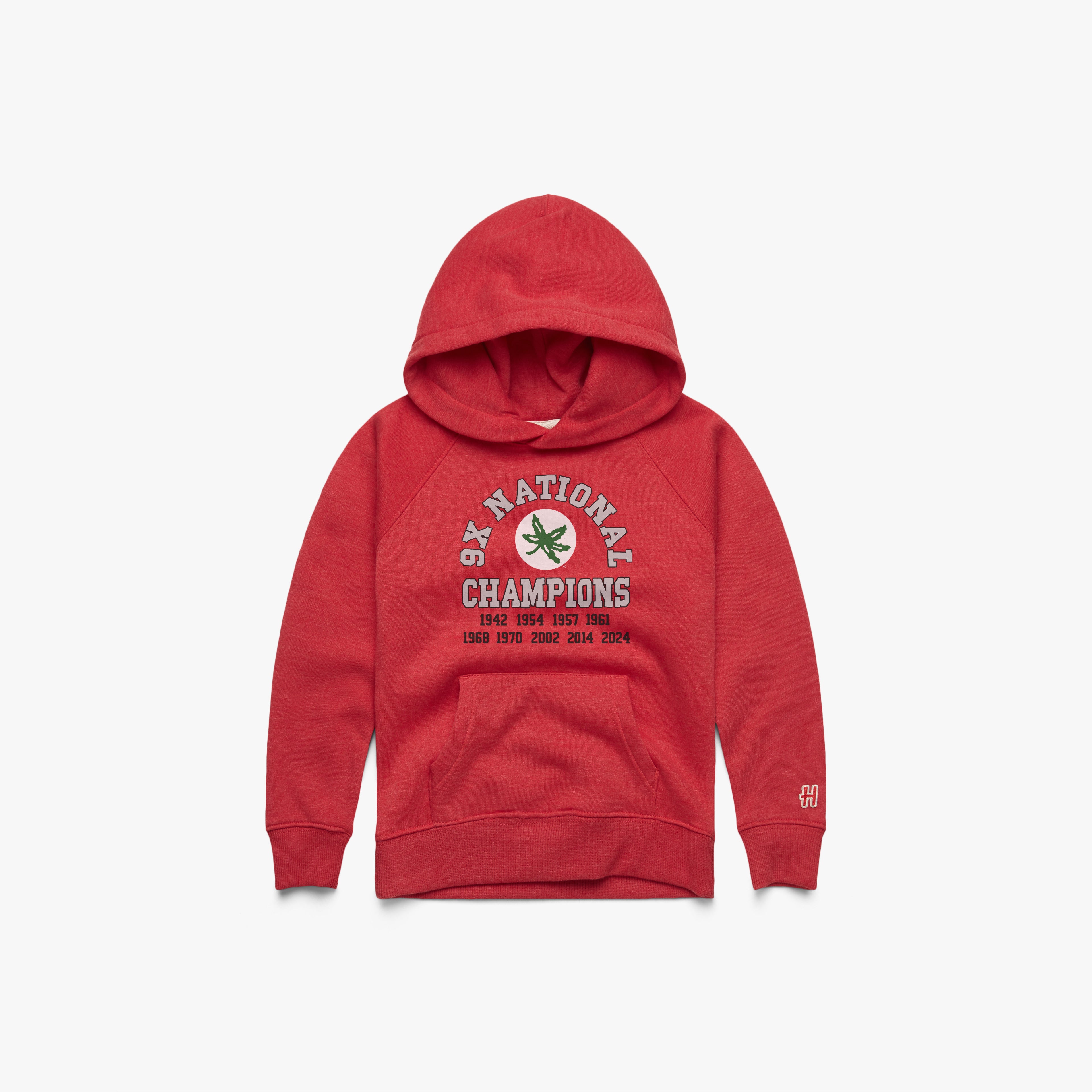 Youth Ohio State 9X National Champions Hoodie Clearance Pick A Best