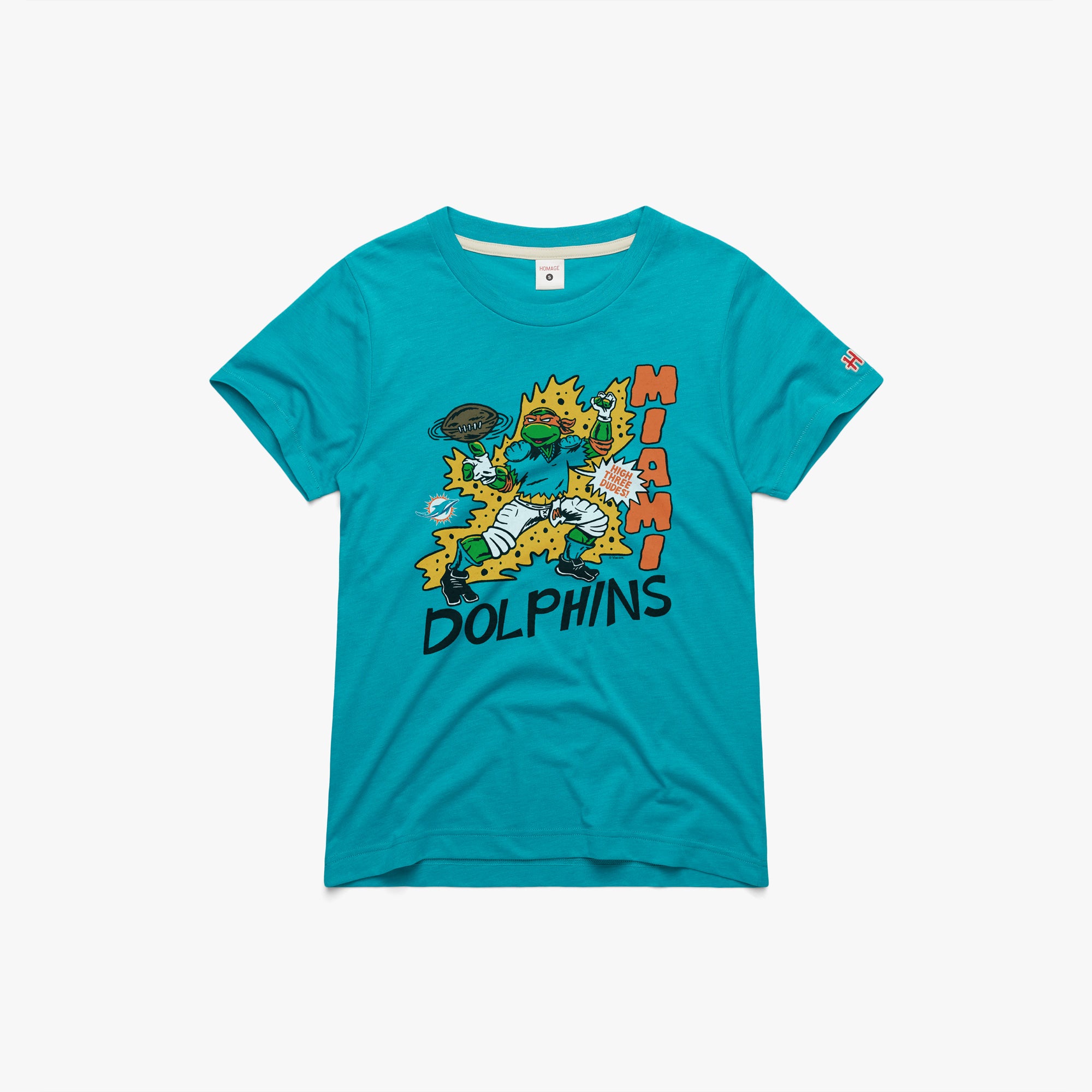 Women's TMNT Michelangelo x Miami Dolphins Sale 2025 Unisex