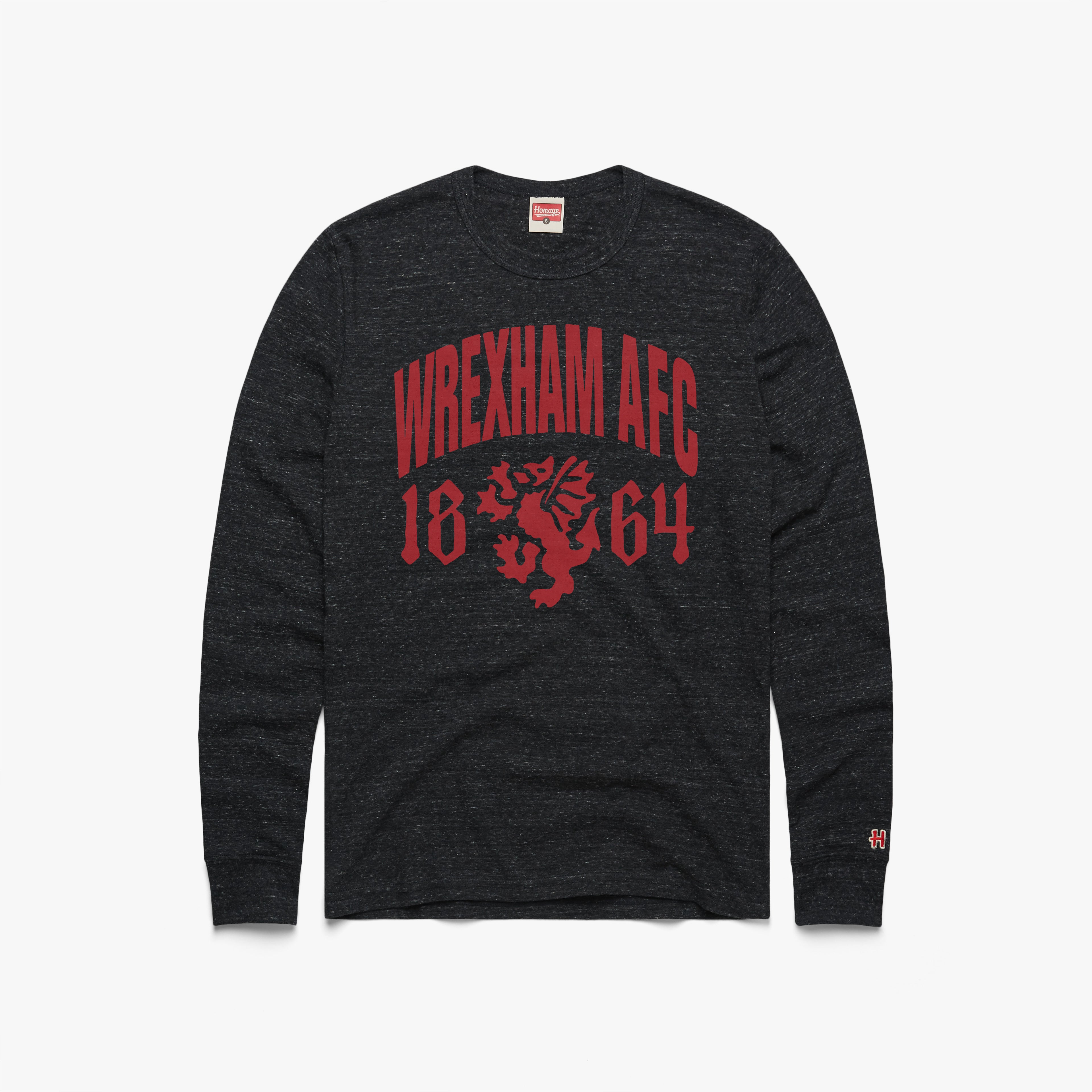 Wrexham AFC 1864 Long Sleeve Tee Outlet Fashion Style