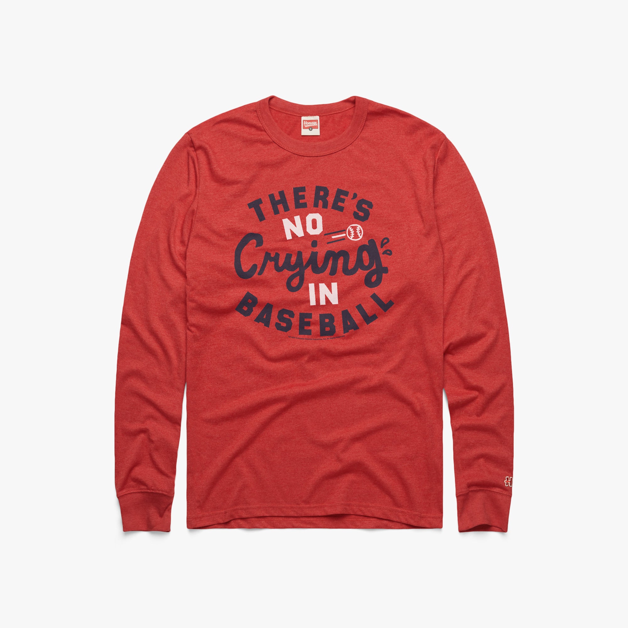 There's No CryIng In Baseball Long Sleeve Tee Cheapest Sale Online